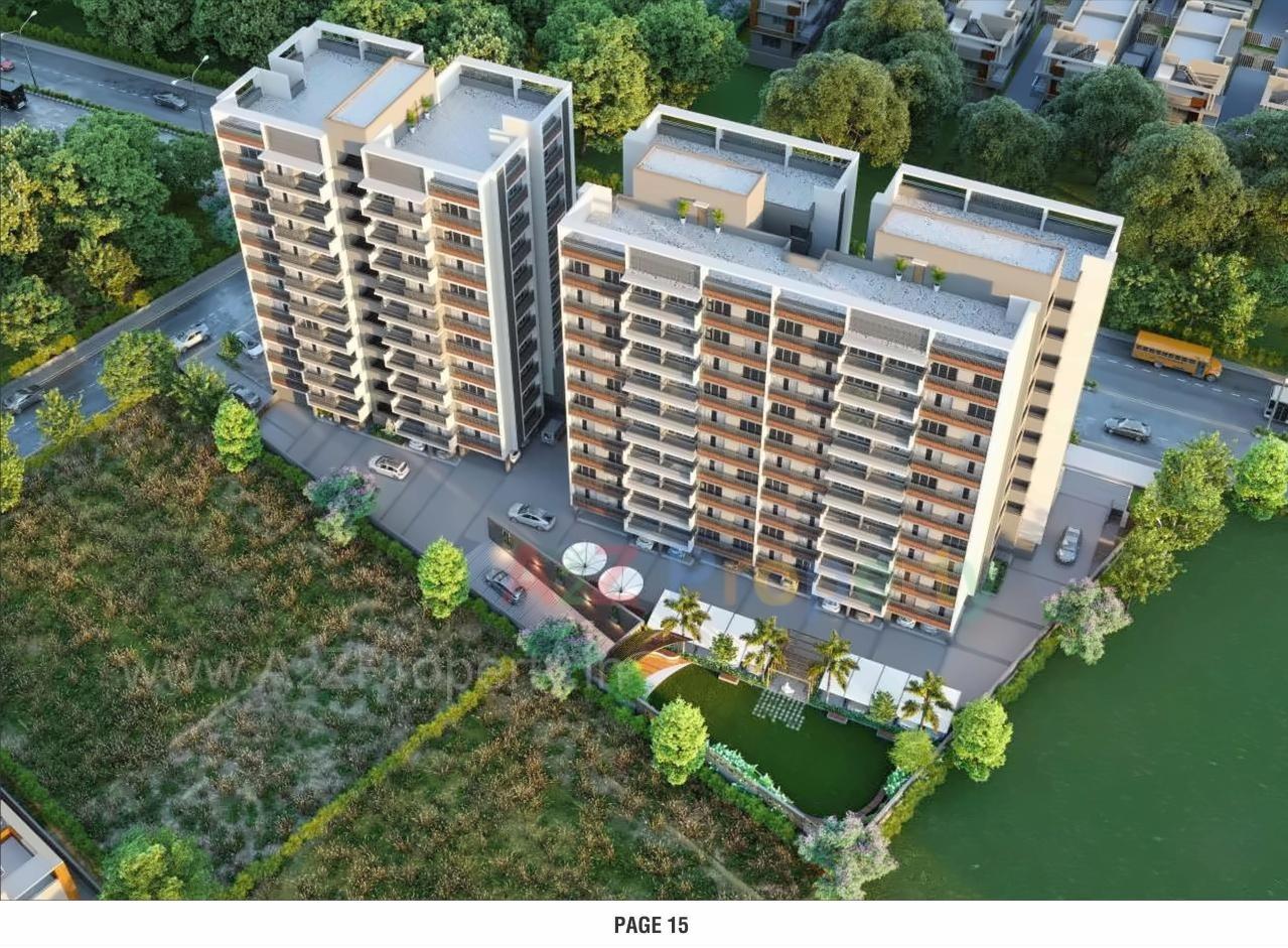 3D Elevation of real estate project Hill Town located at Ahmedabad, Ahmedabad, Gujarat