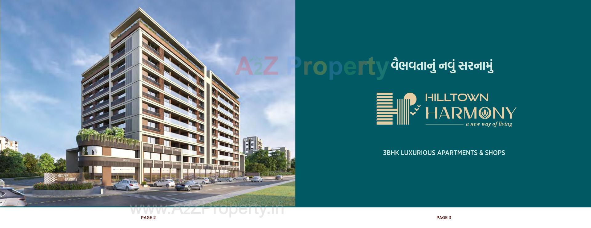 3D Elevation of real estate project Hilltown Harmony located at Nikol, Ahmedabad, Gujarat