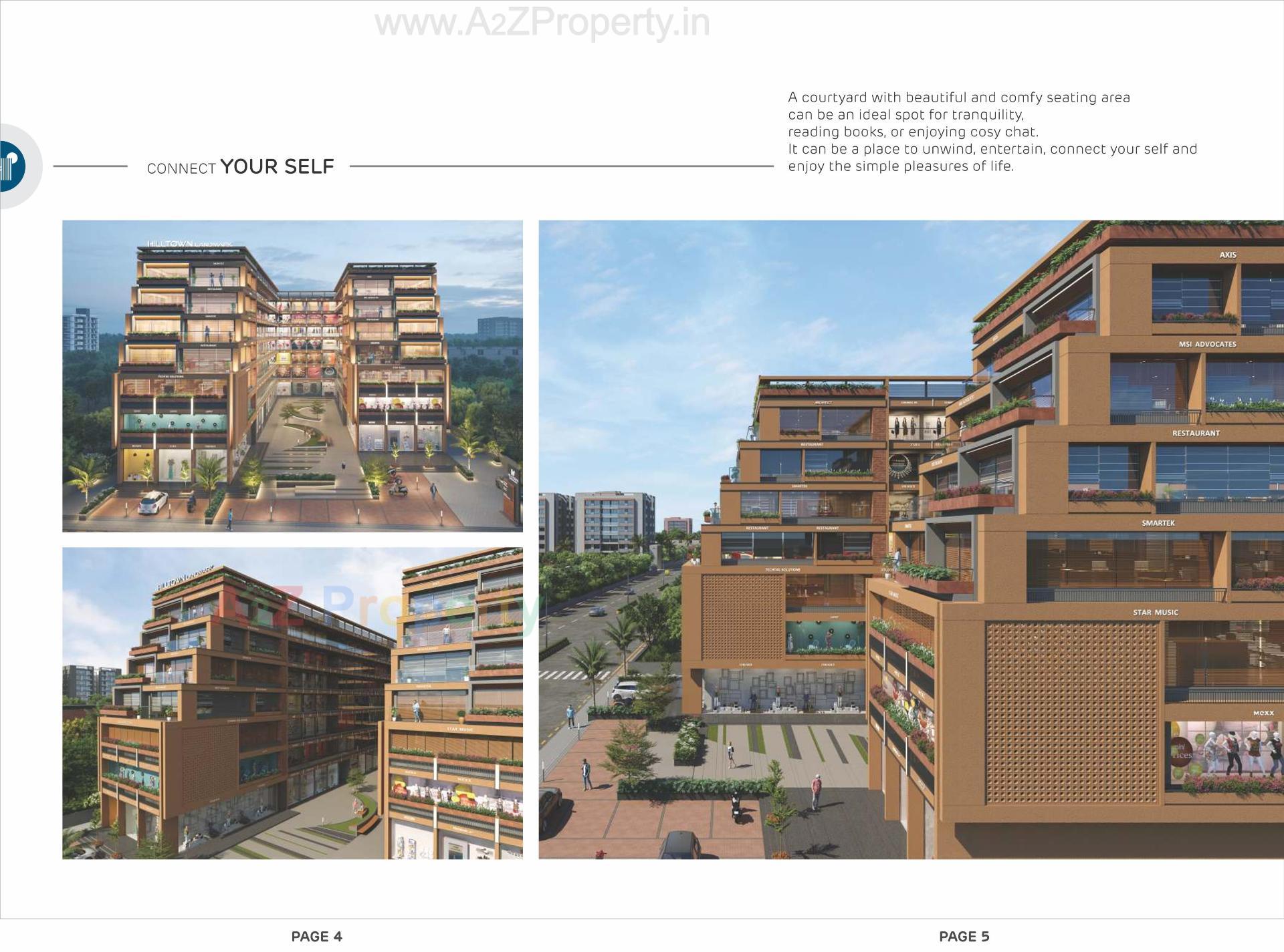 3D Elevation of real estate project Hilltown Landmark located at Nikol, Ahmedabad, Gujarat