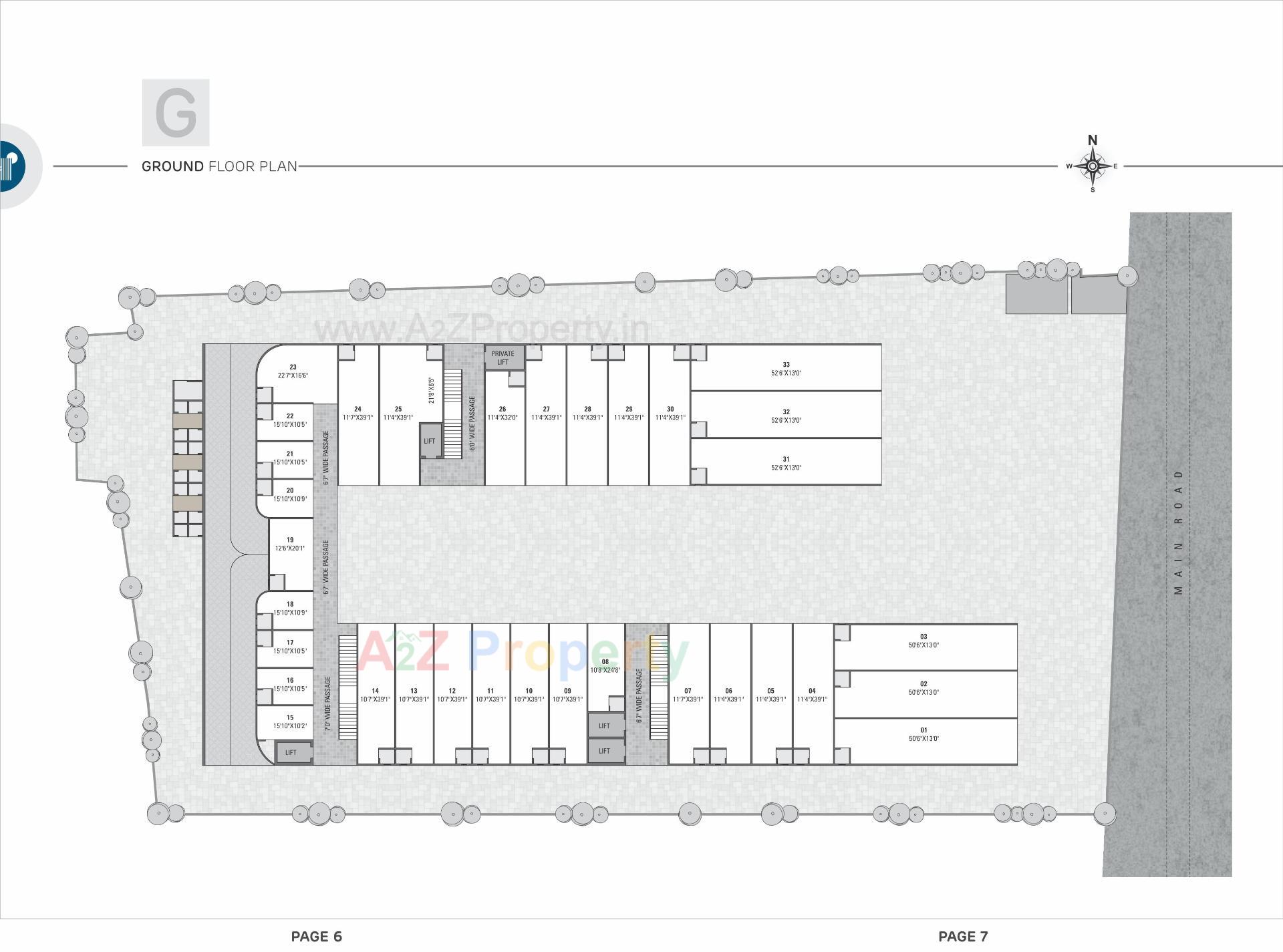Layout of real estate project Hilltown Landmark located at Nikol, Ahmedabad, Gujarat
