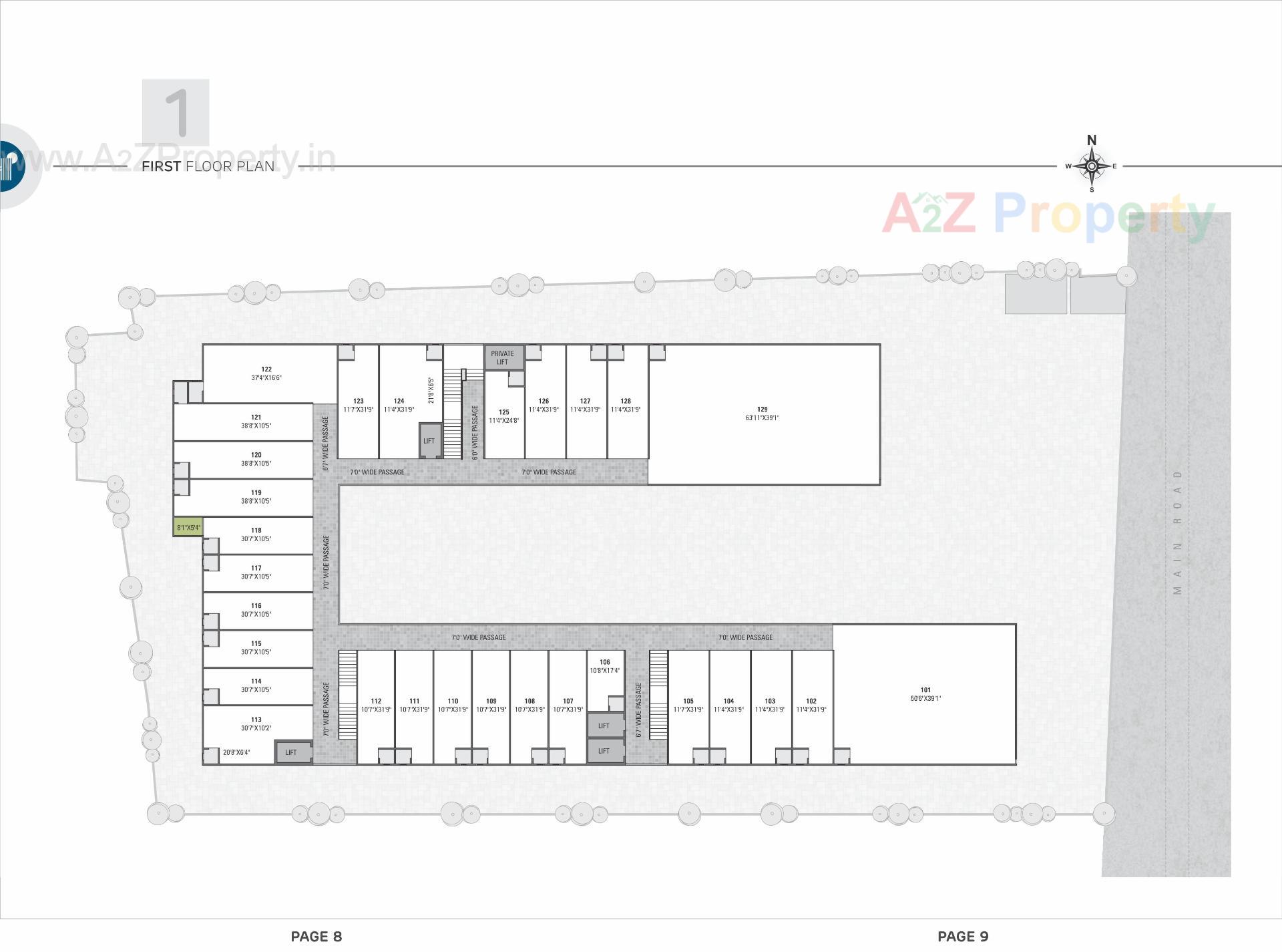Layout of real estate project Hilltown Landmark located at Nikol, Ahmedabad, Gujarat