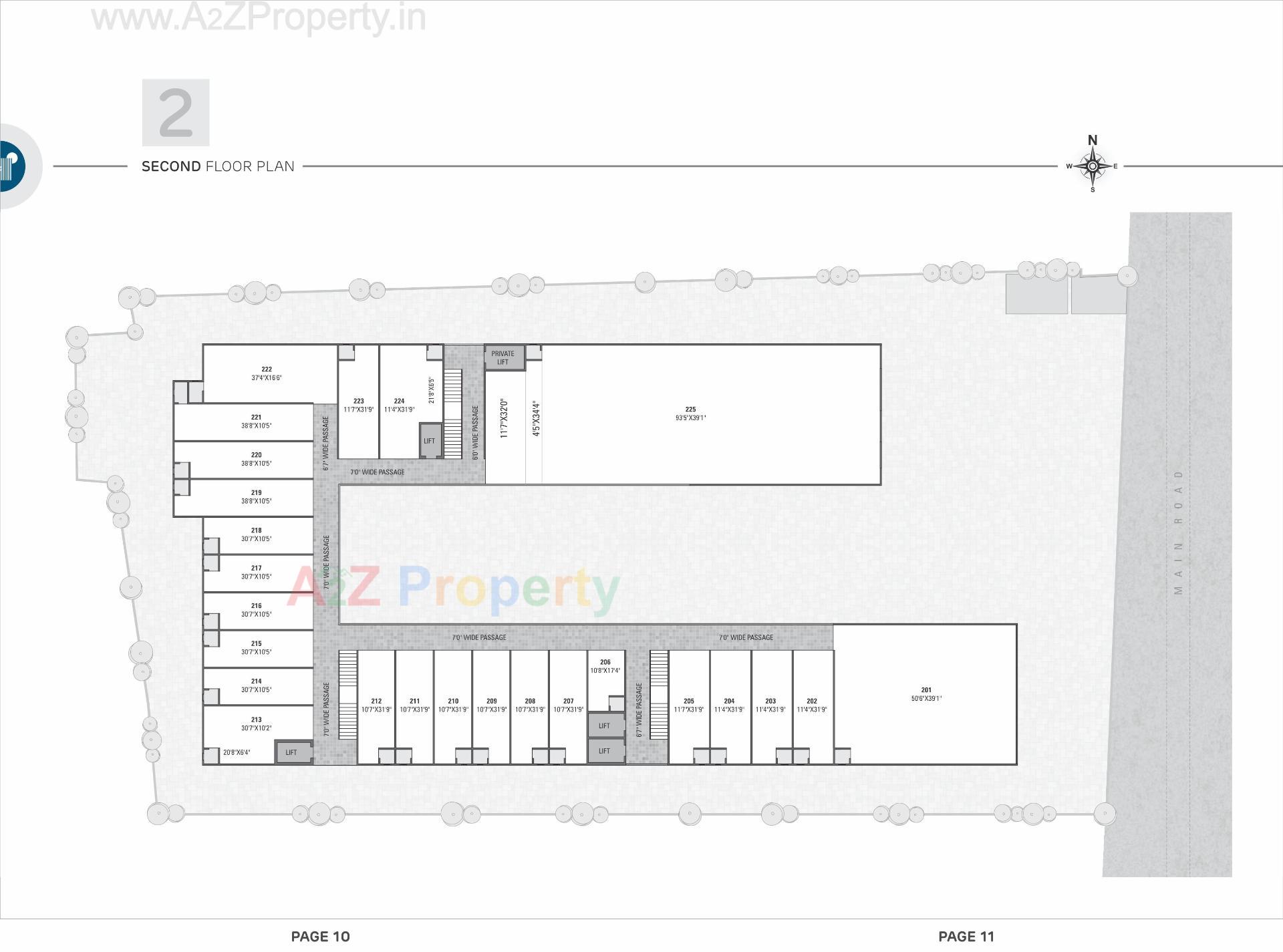 Layout of real estate project Hilltown Landmark located at Nikol, Ahmedabad, Gujarat