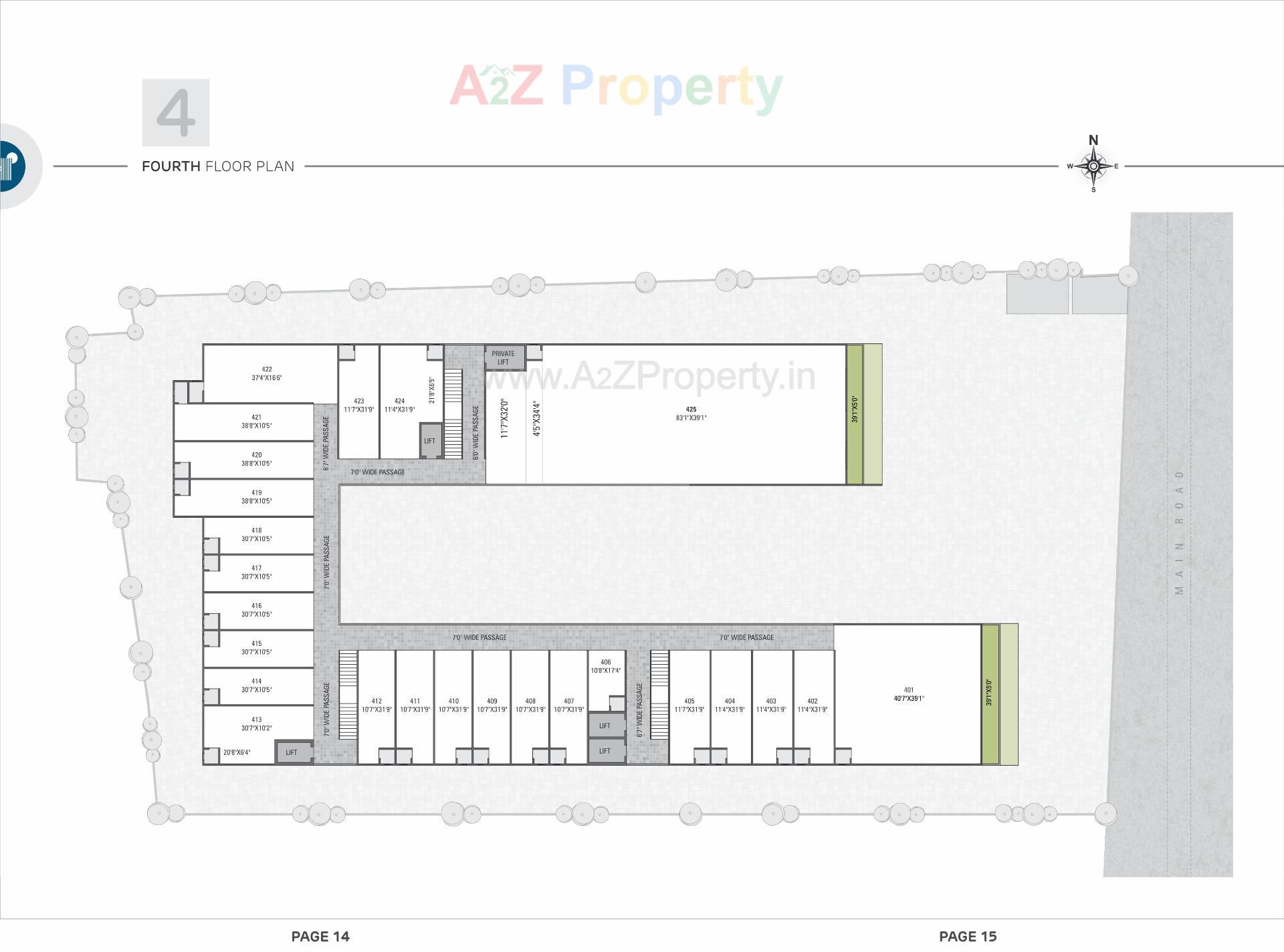 Layout of real estate project Hilltown Landmark located at Nikol, Ahmedabad, Gujarat