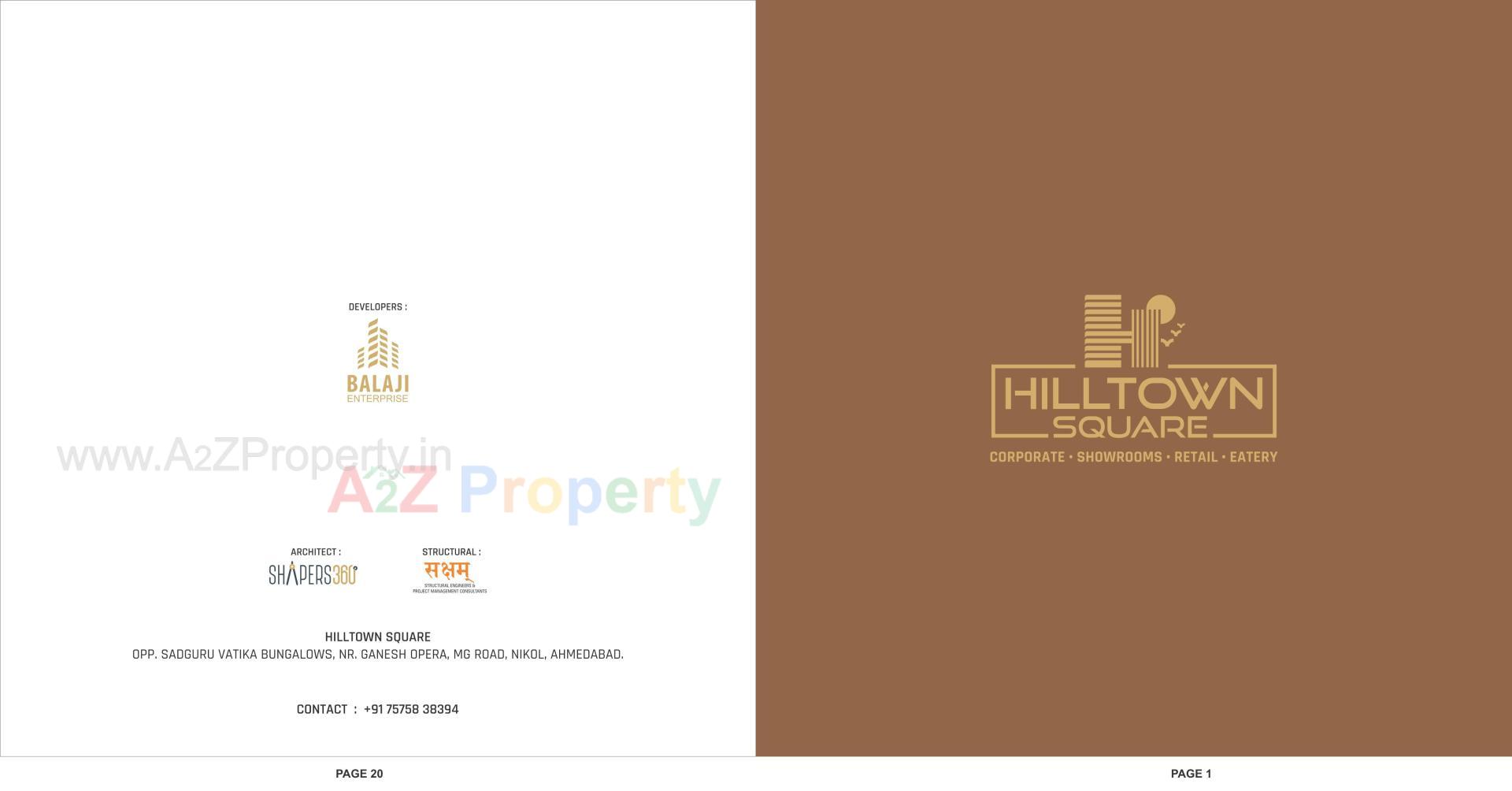  of real estate project Hilltown Square located at Nikol, Ahmedabad, Gujarat
