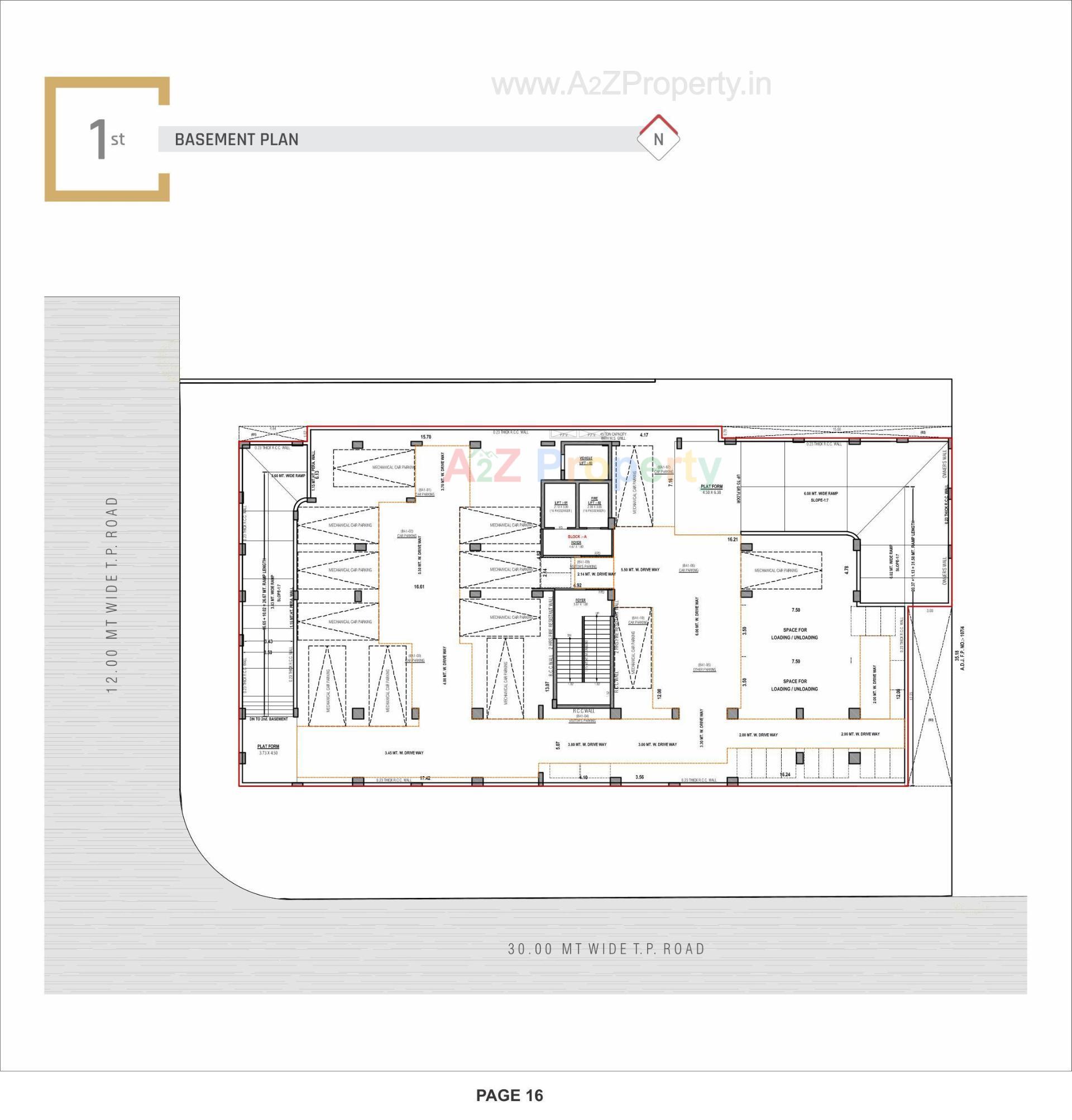 Layout of real estate project Hilltown Square located at Nikol, Ahmedabad, Gujarat