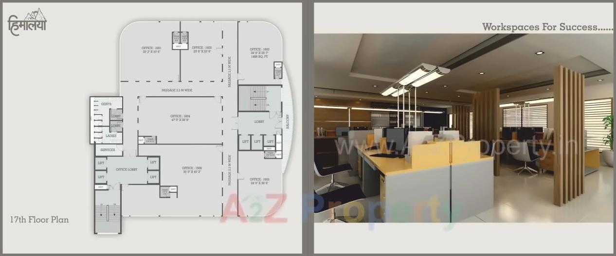 Layout of real estate project Himalaya Elanza   Himalaya Busiess Centre located at New-wadaj, Ahmedabad, Gujarat