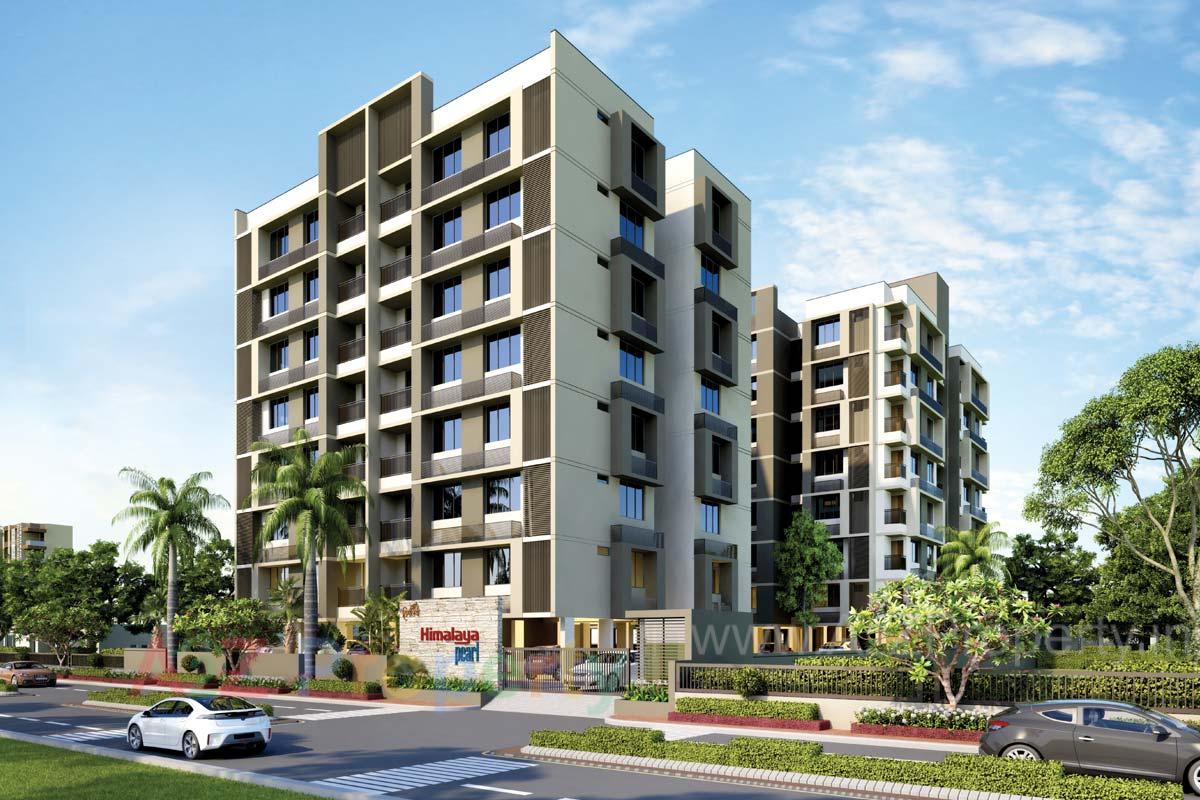 3D Elevation of real estate project Himalaya Pearl located at Motera, Ahmedabad, Gujarat