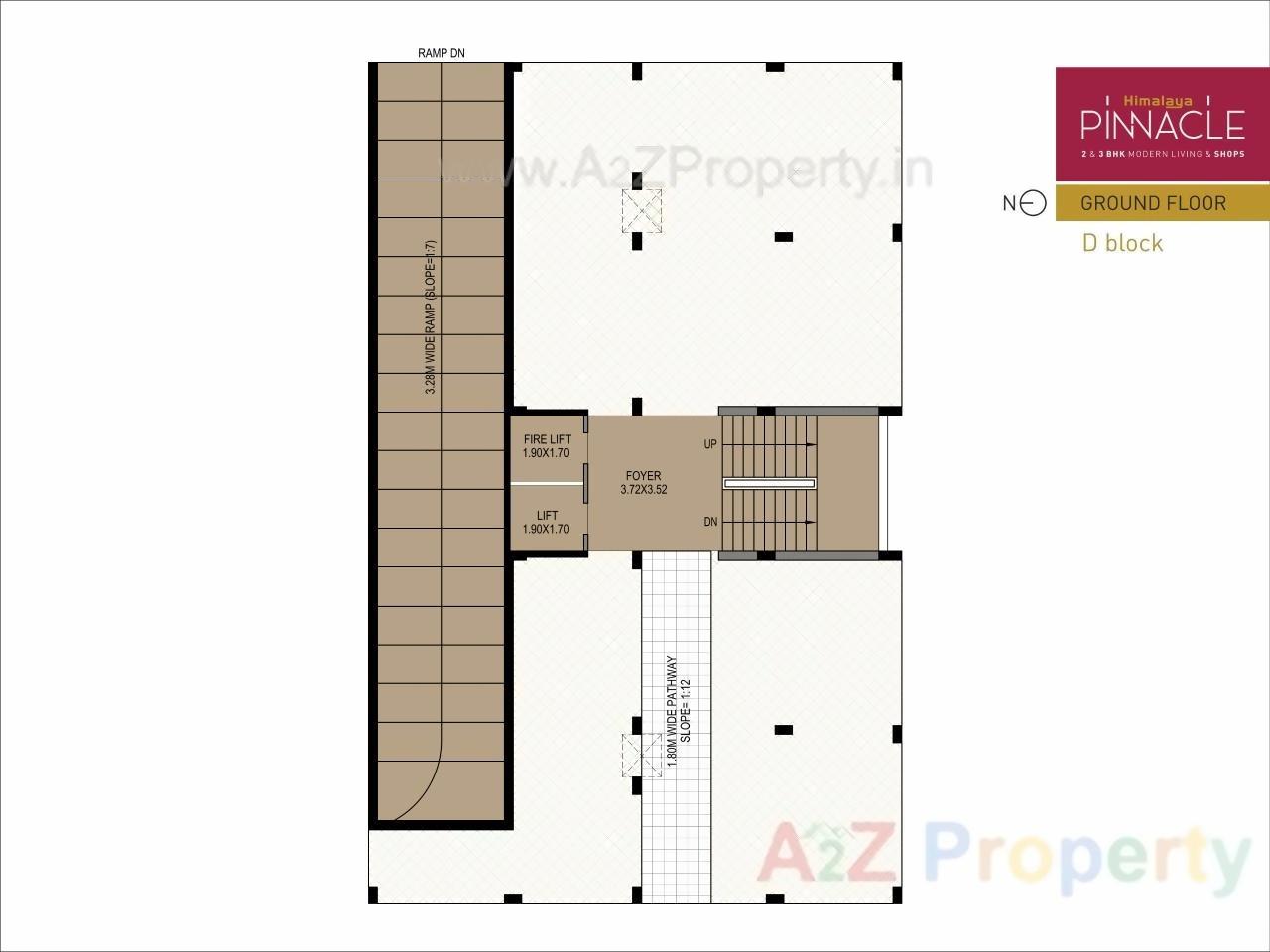 Layout of real estate project Himalaya Pinnacle located at Chandkheda, Ahmedabad, Gujarat