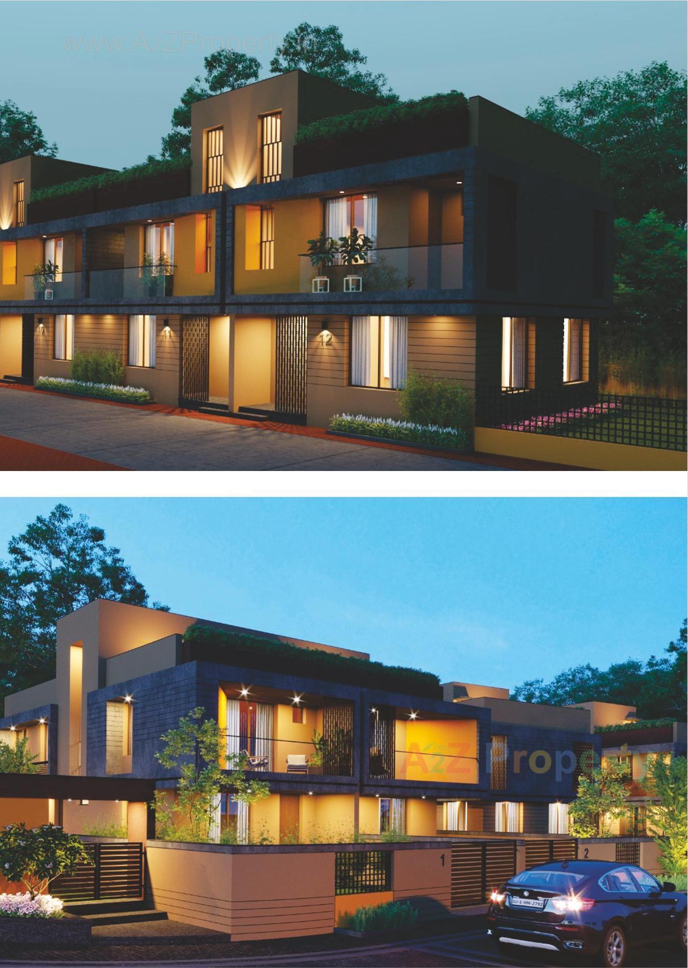 3D Elevation of real estate project Himanshi Residency located at Bareja, Ahmedabad, Gujarat