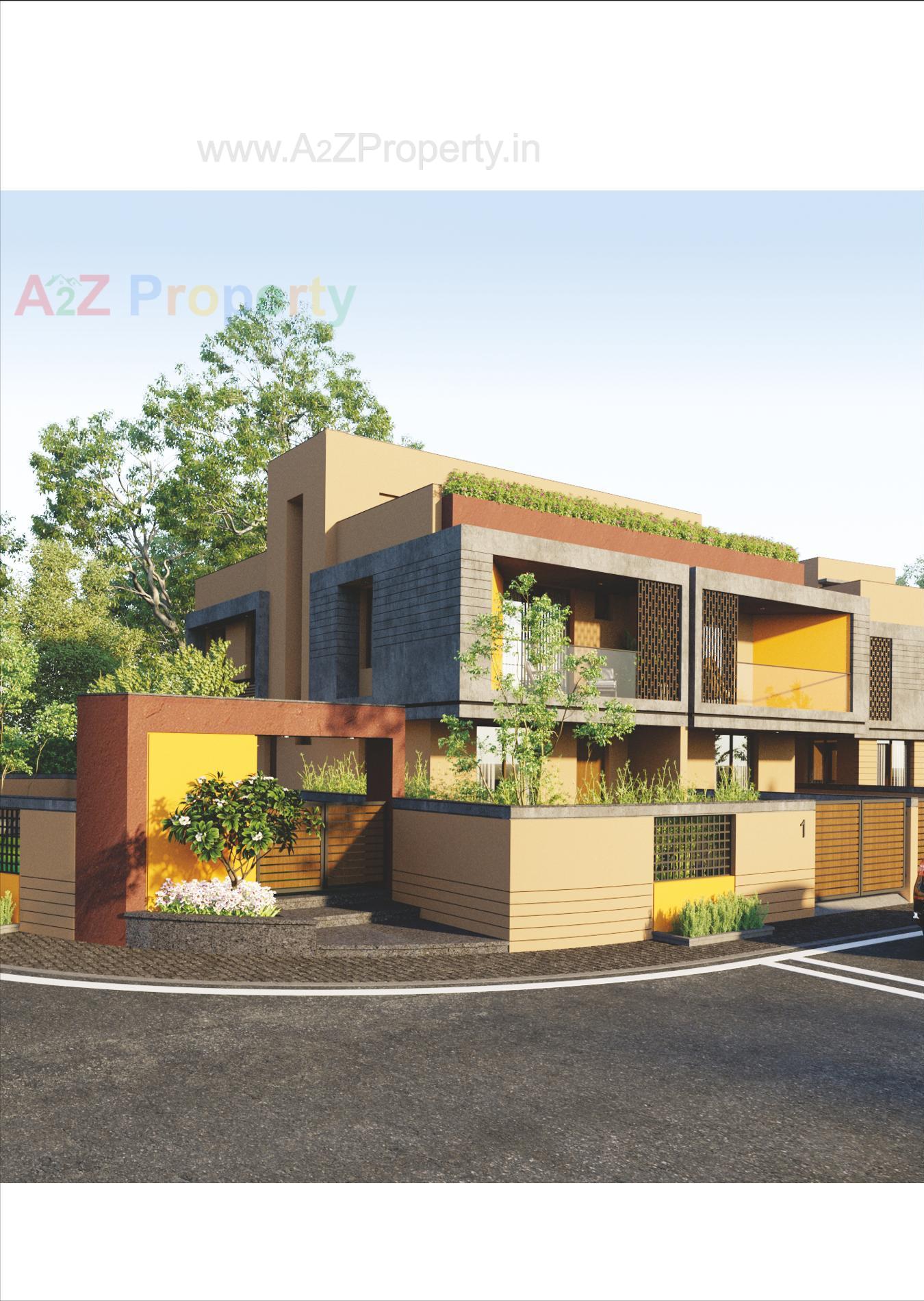 3D Elevation of real estate project Himanshi Residency located at Bareja, Ahmedabad, Gujarat