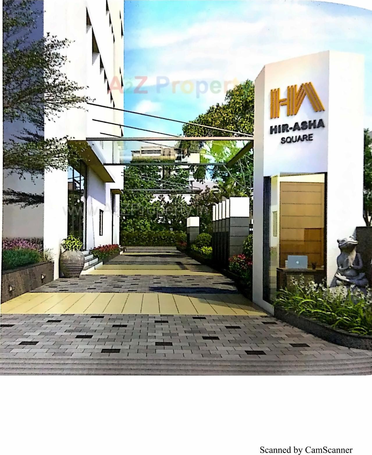 3D Elevation of real estate project Hir Asha Square located at Bhadaj, Ahmedabad, Gujarat