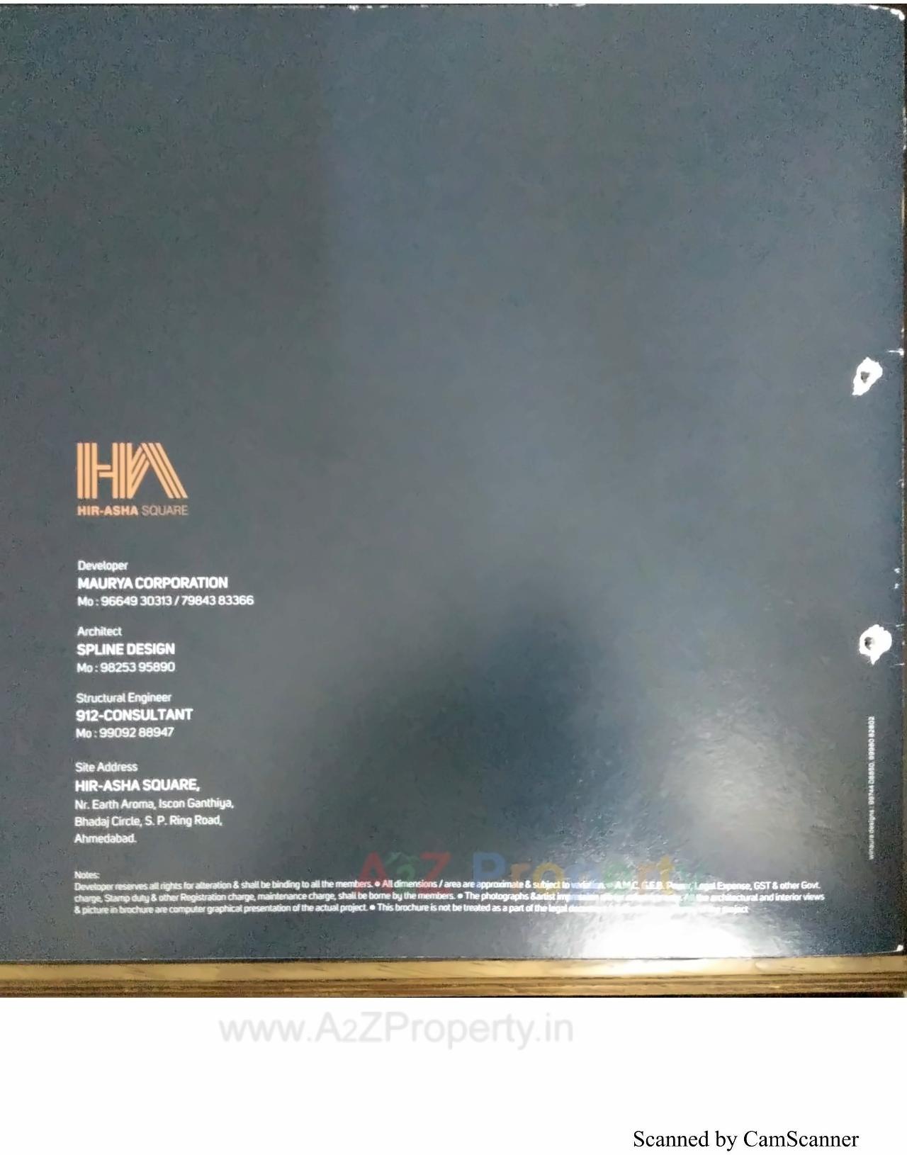  of real estate project Hir Asha Square located at Bhadaj, Ahmedabad, Gujarat