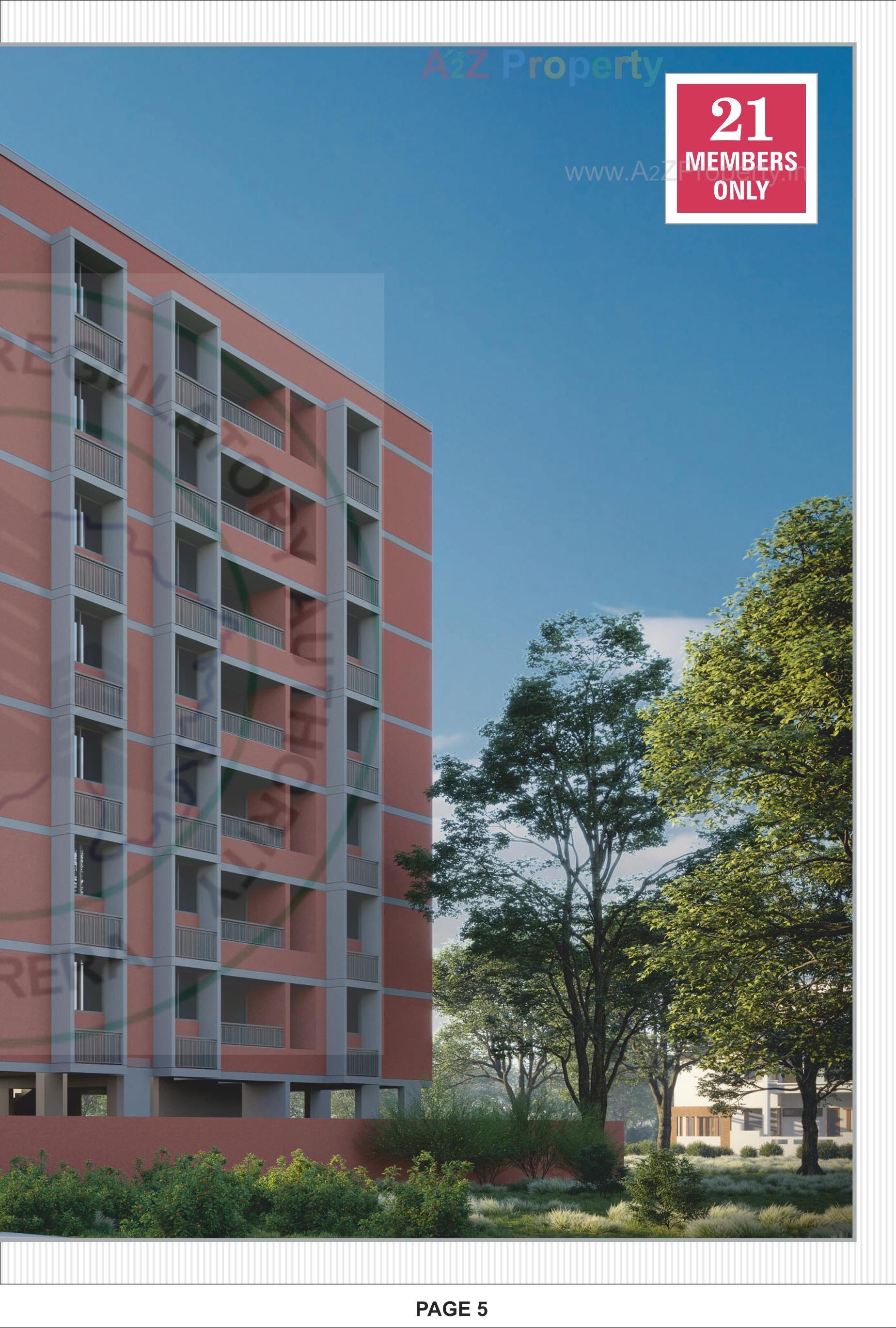 3D Elevation of real estate project Hiradhan Heritage located at Paldi, Ahmedabad, Gujarat