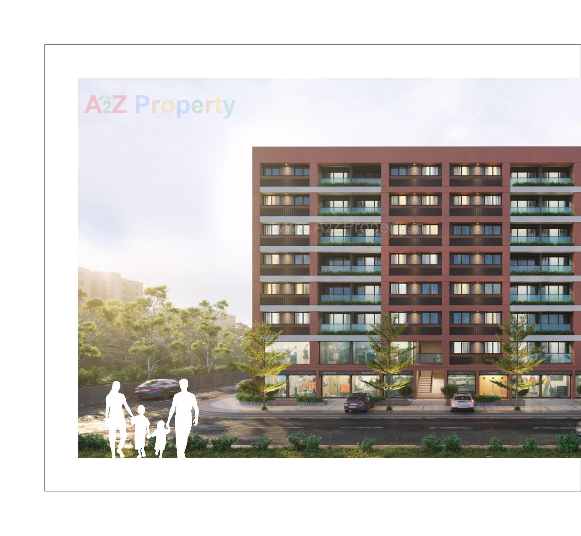 3D Elevation of real estate project Hiramani located at Ognaj, Ahmedabad, Gujarat