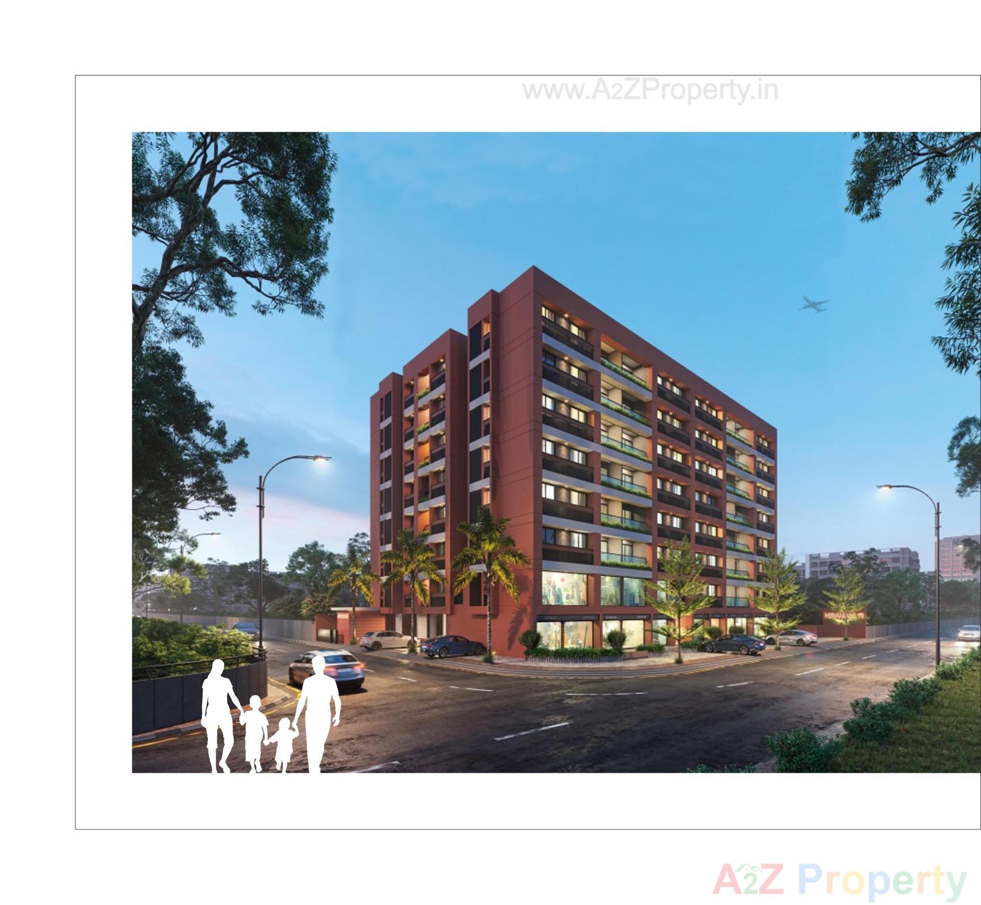 3D Elevation of real estate project Hiramani located at Ognaj, Ahmedabad, Gujarat