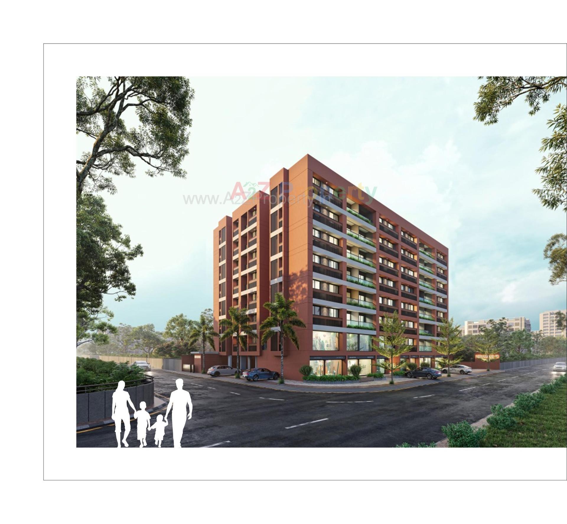 3D Elevation of real estate project Hiramani located at Ognaj, Ahmedabad, Gujarat