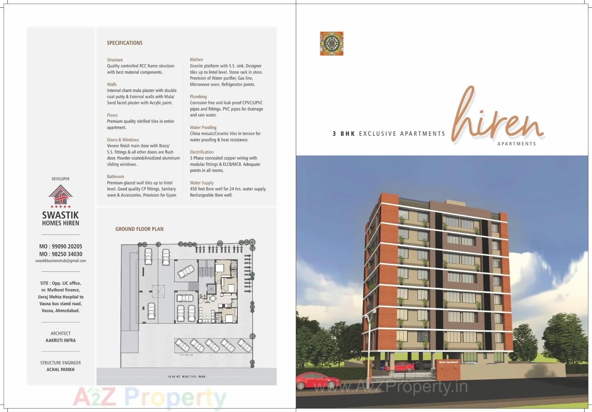  of real estate project Hiren Apartments located at Ahmedabad, Ahmedabad, Gujarat