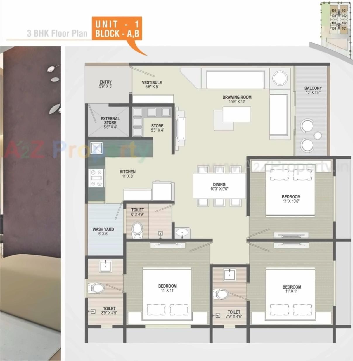 Layout of real estate project Home Town located at Ranip, Ahmedabad, Gujarat