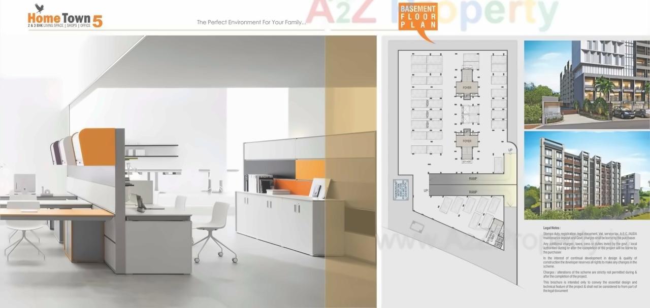 Layout of real estate project Home Town located at Ranip, Ahmedabad, Gujarat