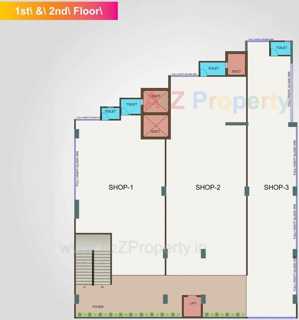Layout of real estate project Horizon Trade Center located at Khoraj, Ahmedabad, Gujarat