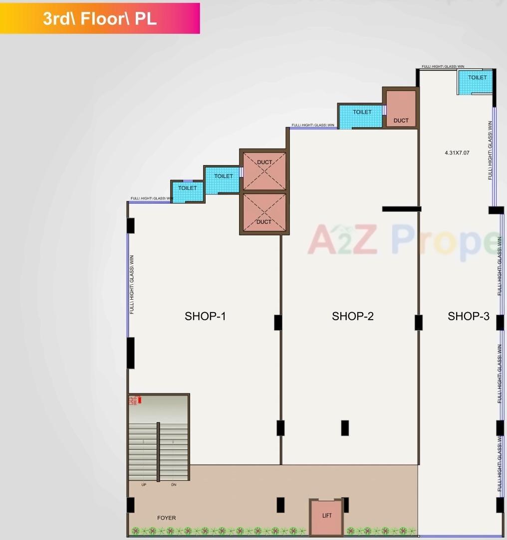 Layout of real estate project Horizon Trade Center located at Khoraj, Ahmedabad, Gujarat