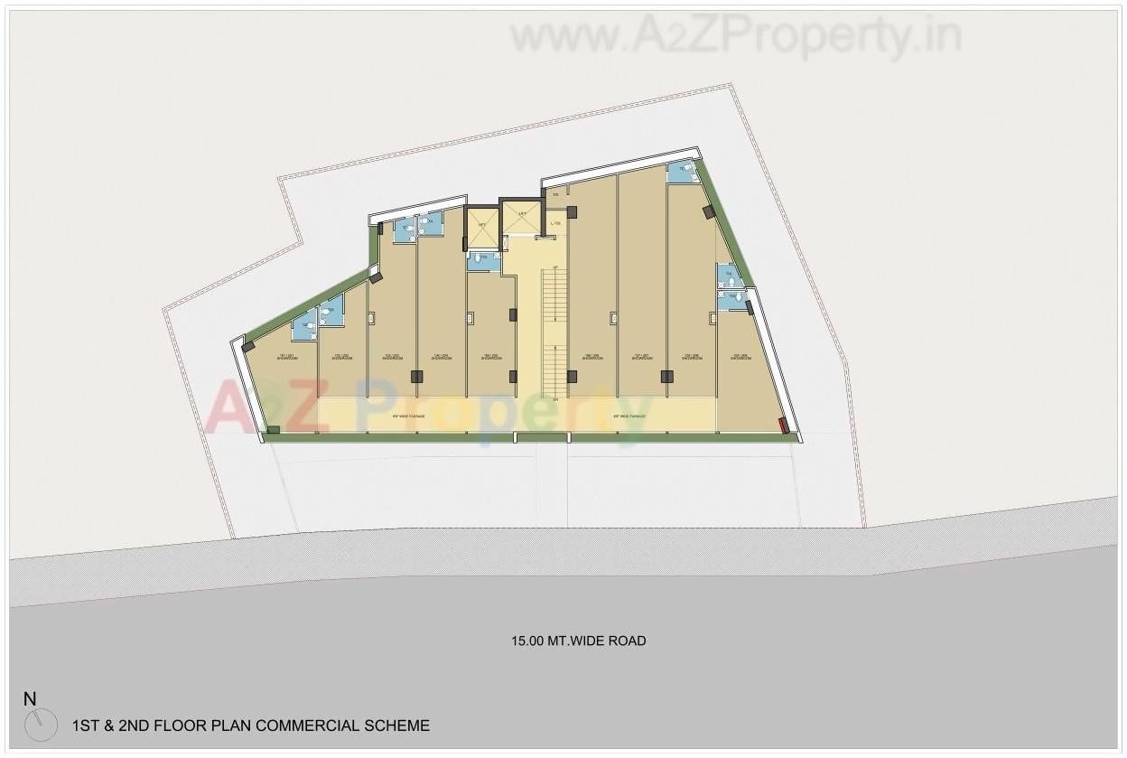 Layout of real estate project Hr Elanza located at Paldi, Ahmedabad, Gujarat