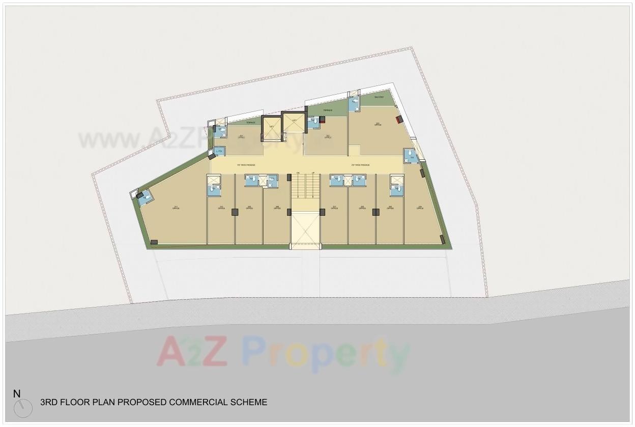 Layout of real estate project Hr Elanza located at Paldi, Ahmedabad, Gujarat
