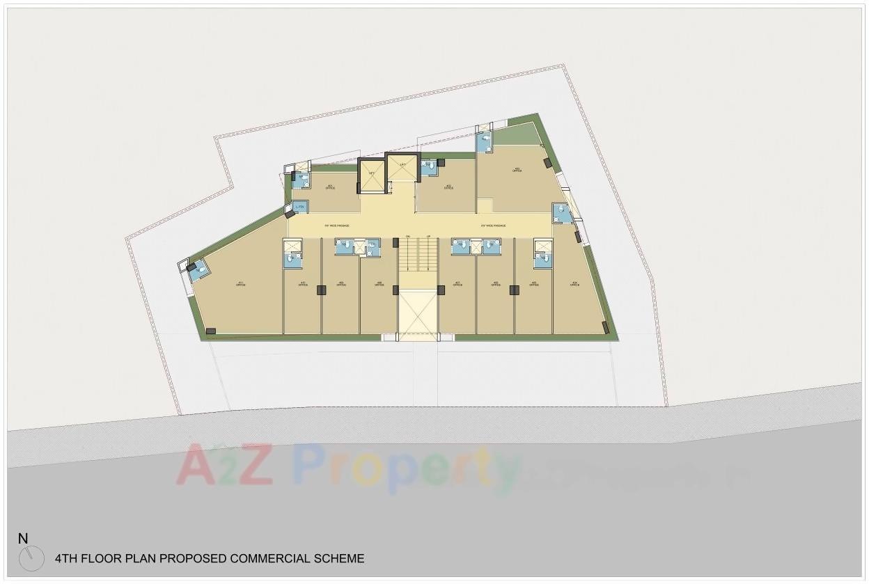 Layout of real estate project Hr Elanza located at Paldi, Ahmedabad, Gujarat