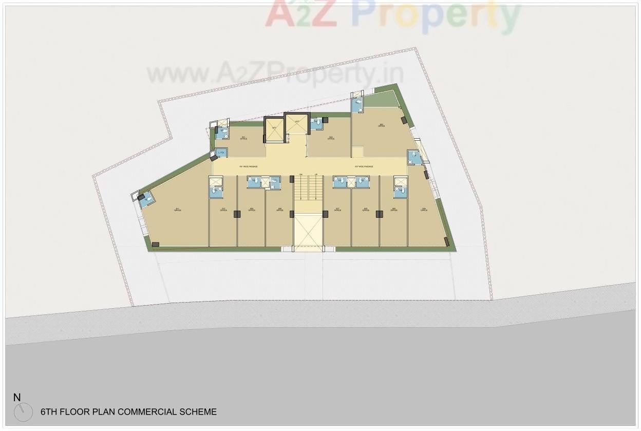 Layout of real estate project Hr Elanza located at Paldi, Ahmedabad, Gujarat