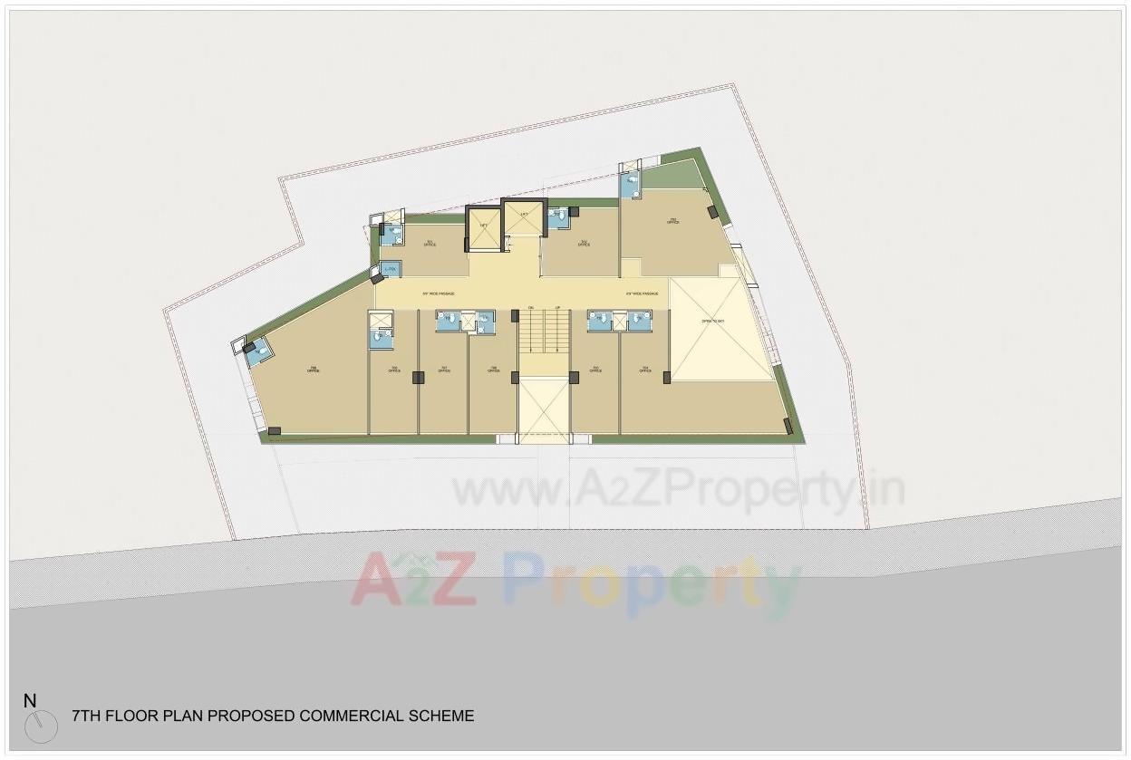 Layout of real estate project Hr Elanza located at Paldi, Ahmedabad, Gujarat