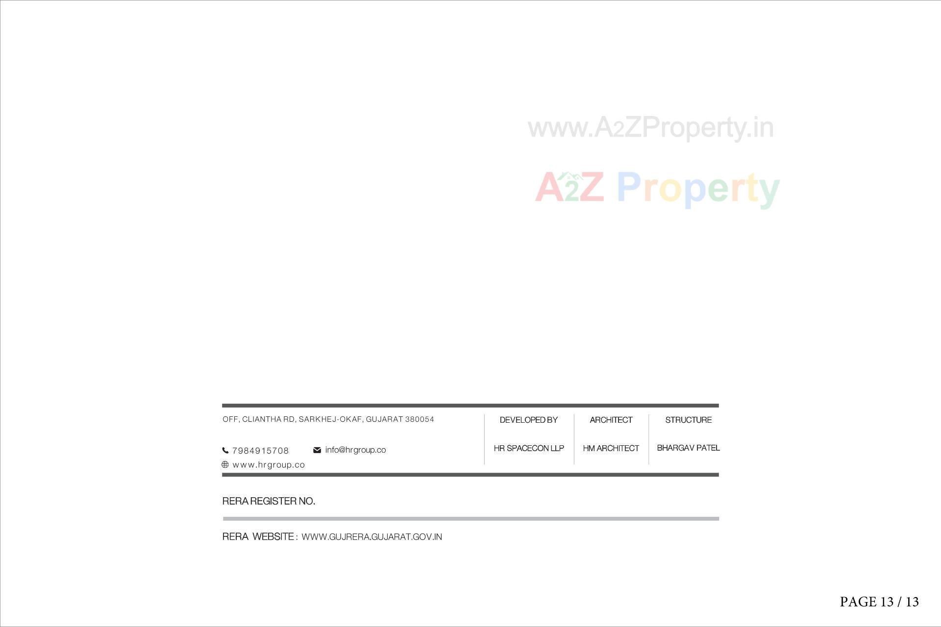  of real estate project Hr Eliseo Ii located at Okaf, Ahmedabad, Gujarat