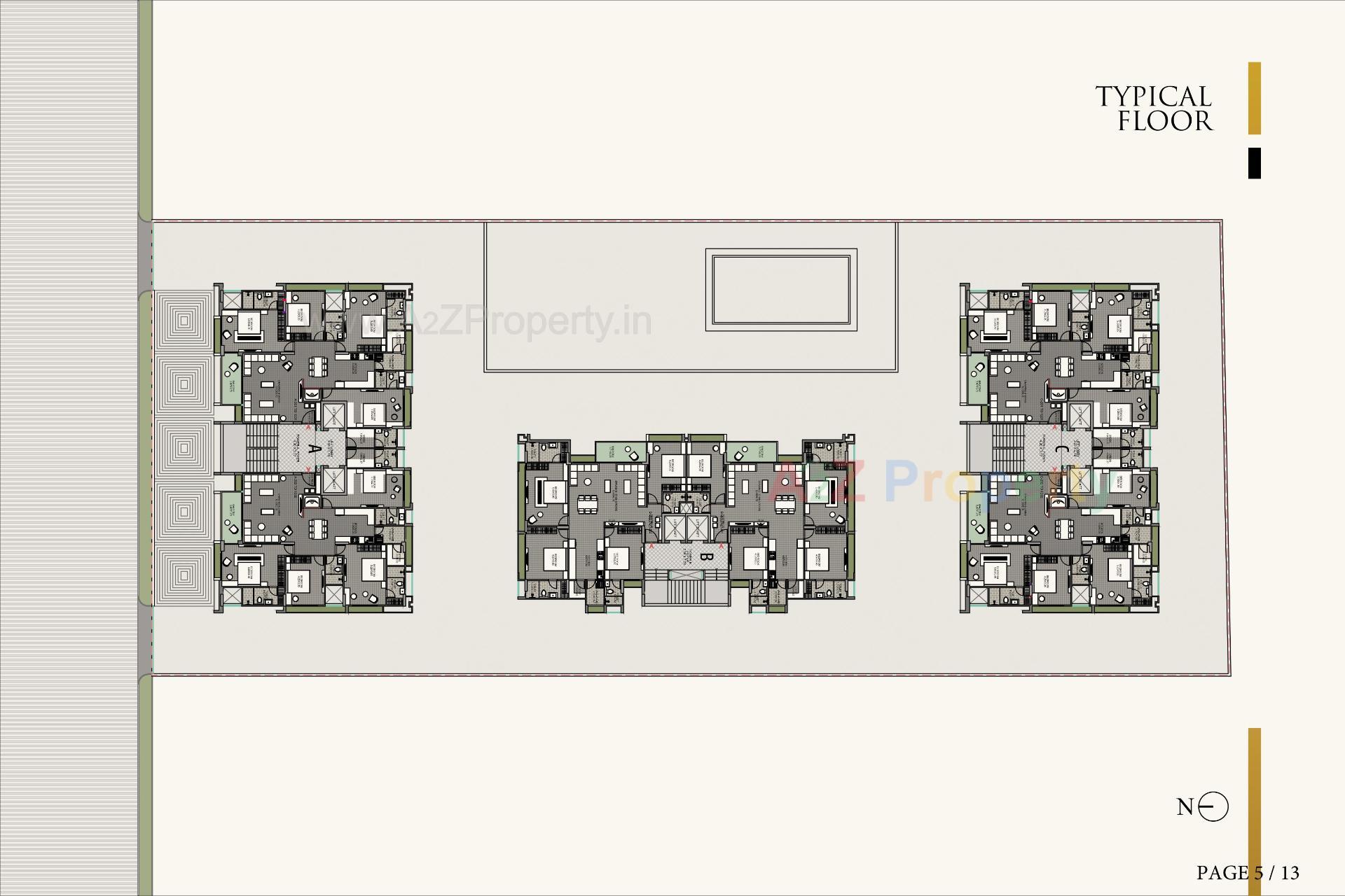 Layout of real estate project Hr Eliseo Ii located at Okaf, Ahmedabad, Gujarat