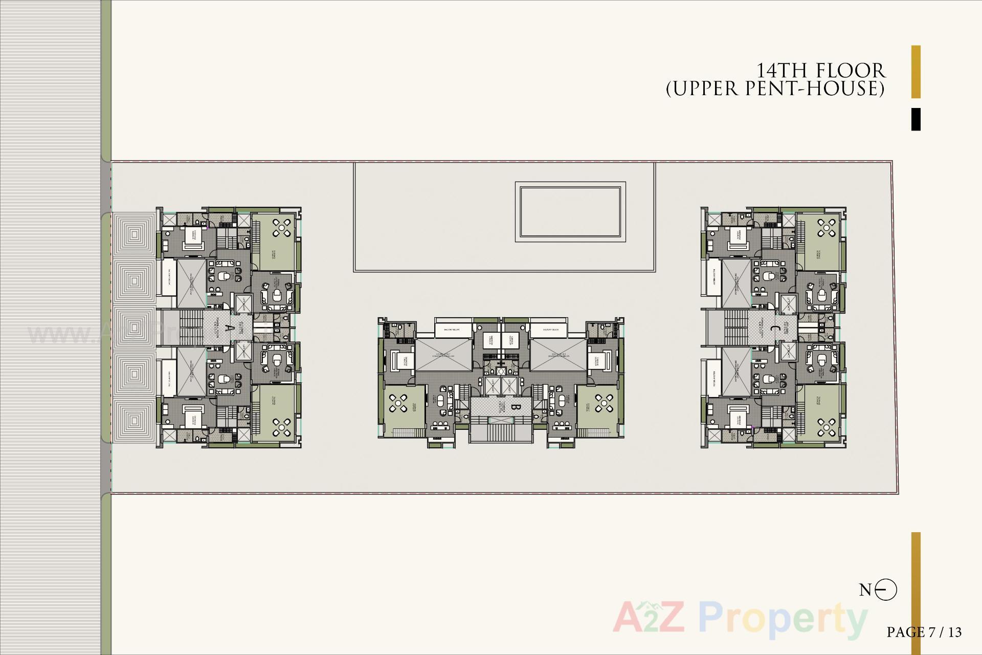 Layout of real estate project Hr Eliseo Ii located at Okaf, Ahmedabad, Gujarat