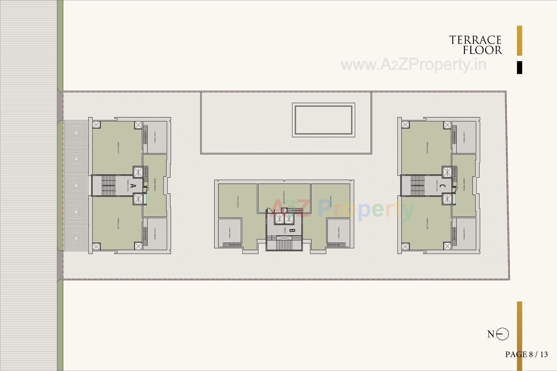 Layout of real estate project Hr Eliseo Ii located at Okaf, Ahmedabad, Gujarat