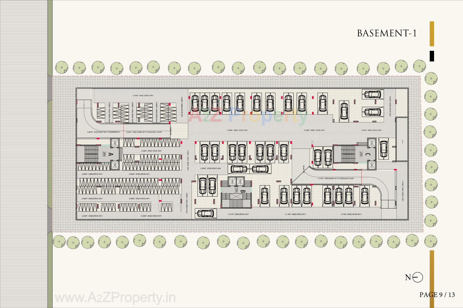 Layout of real estate project Hr Eliseo Ii located at Okaf, Ahmedabad, Gujarat