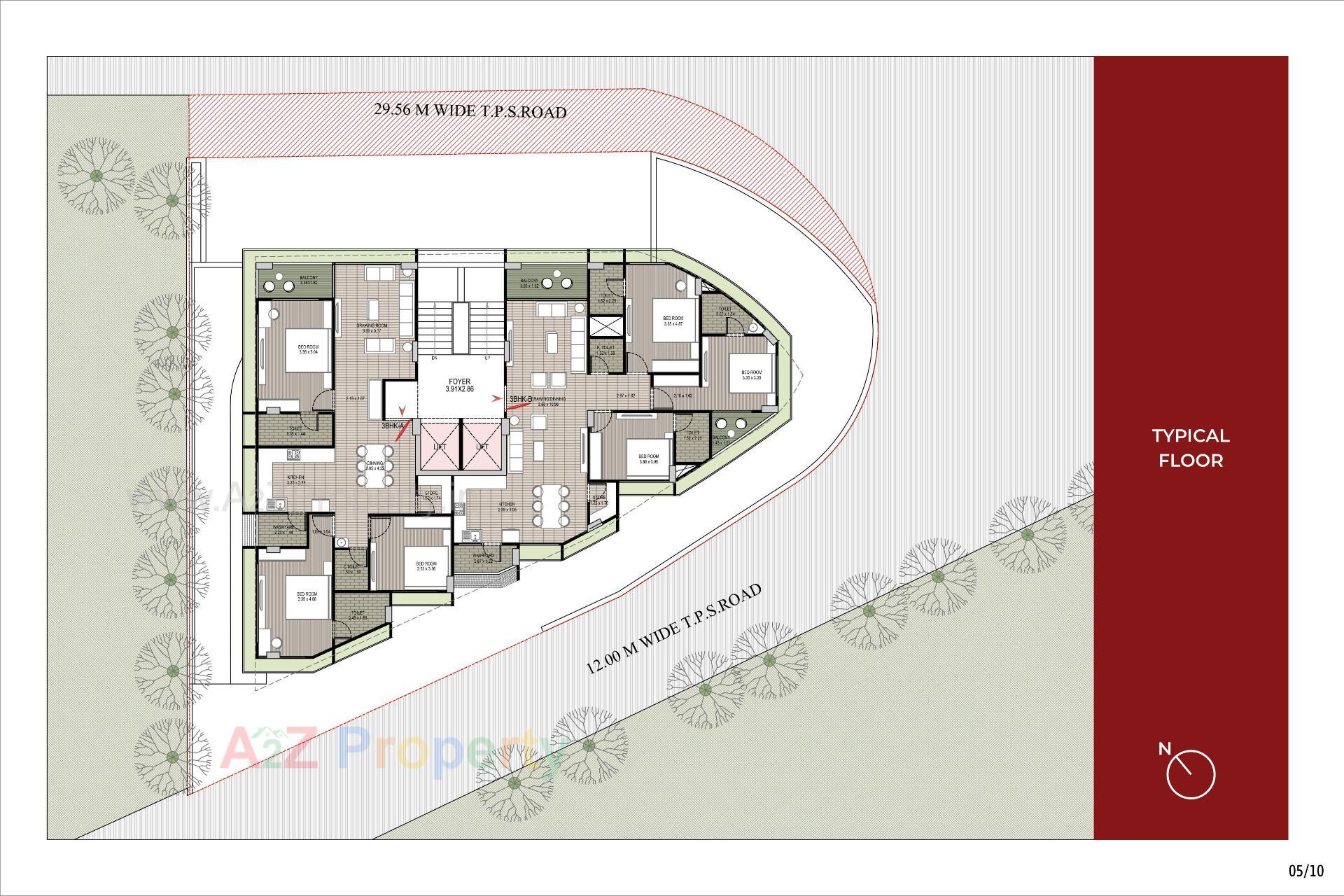Layout of real estate project Hr Erica located at Chhadavad, Ahmedabad, Gujarat