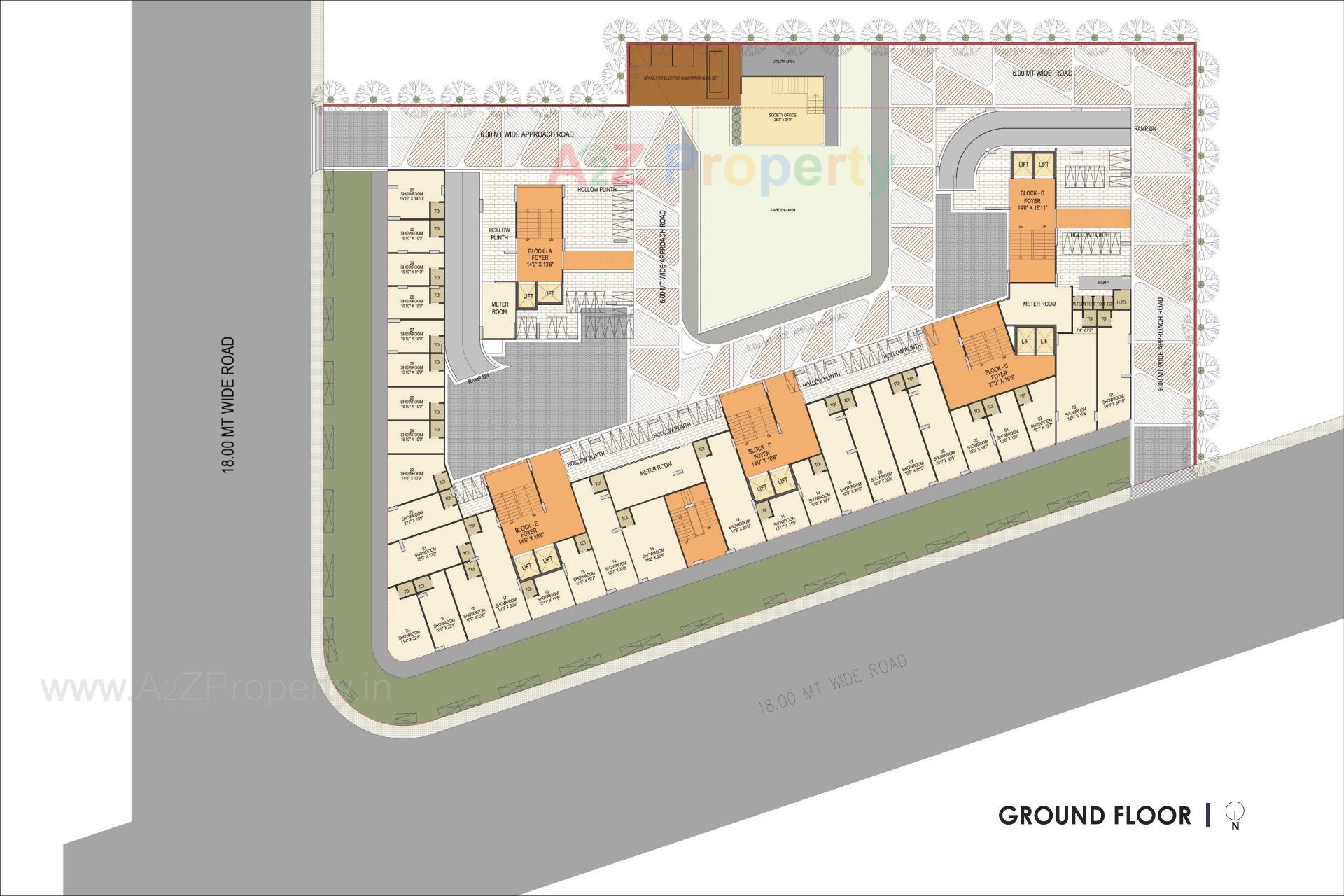 Layout of real estate project Hr Eternia located at Shela, Ahmedabad, Gujarat