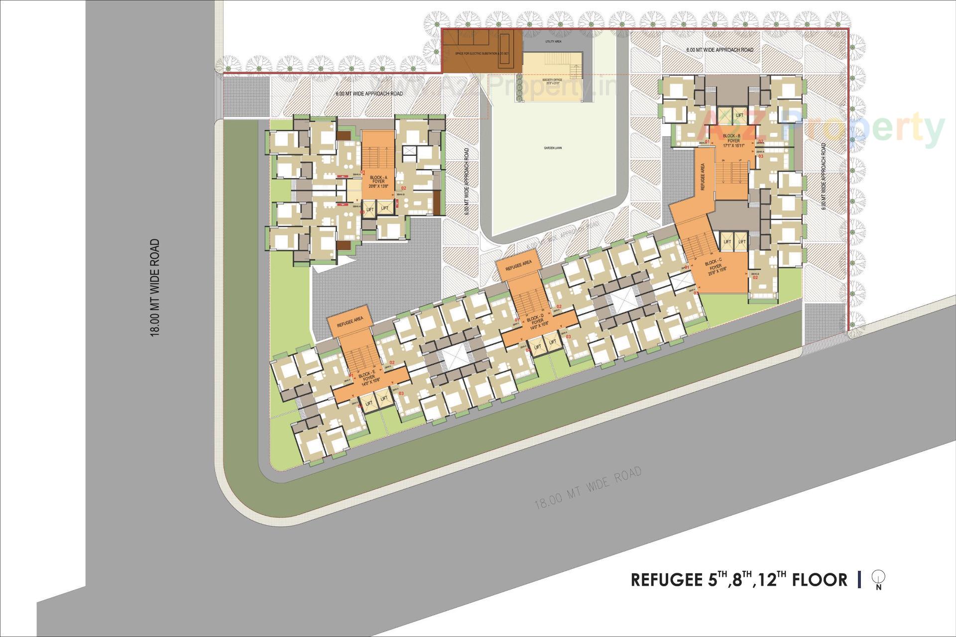 Layout of real estate project Hr Eternia located at Shela, Ahmedabad, Gujarat