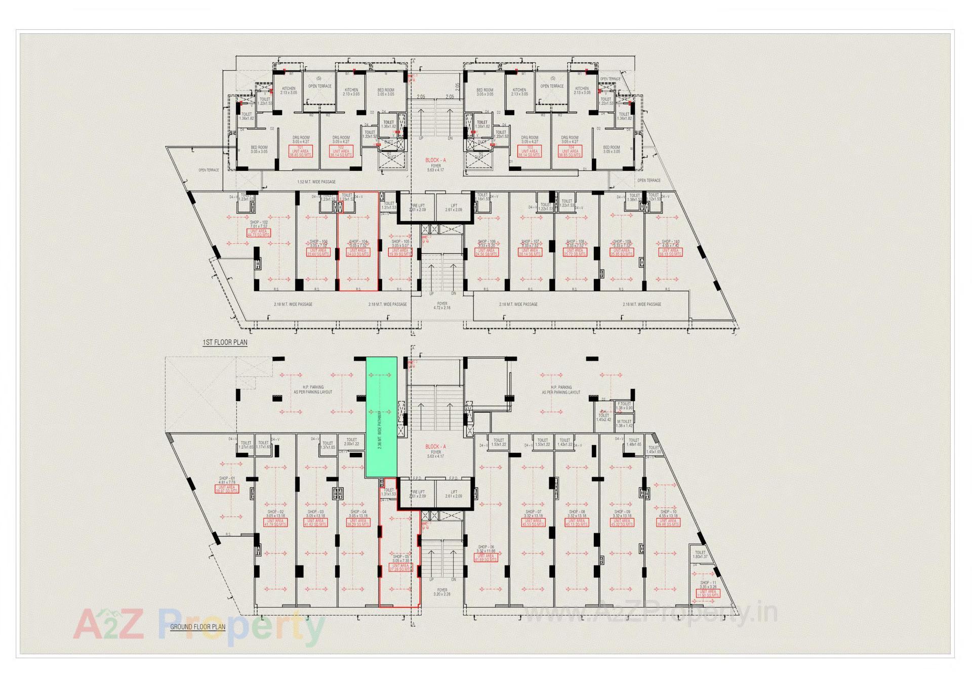 Layout of real estate project Hr Evernest located at Ghuma, Ahmedabad, Gujarat
