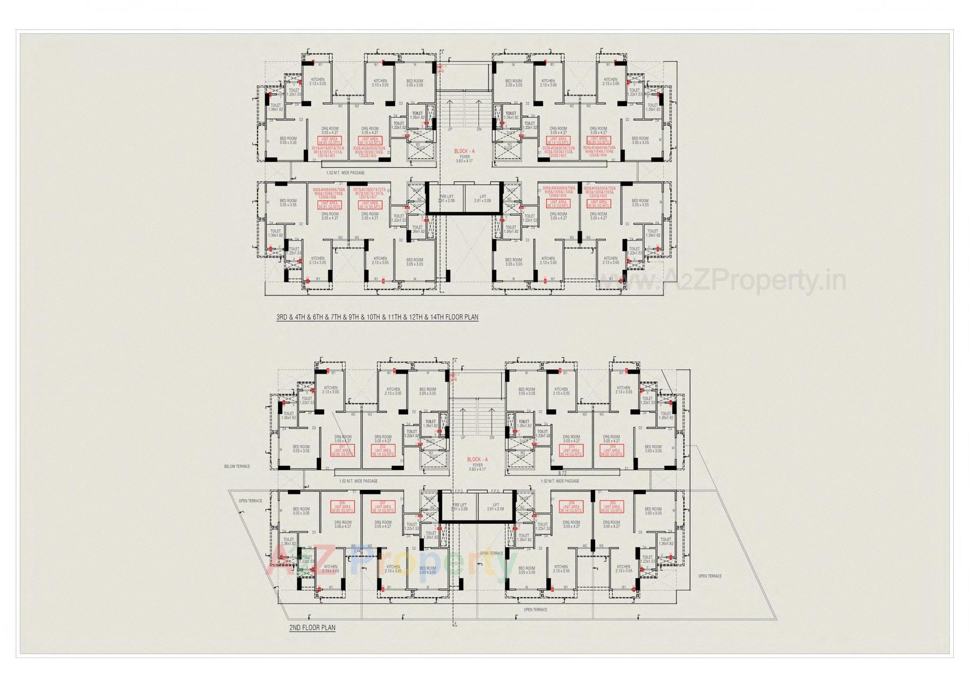 Layout of real estate project Hr Evernest located at Ghuma, Ahmedabad, Gujarat