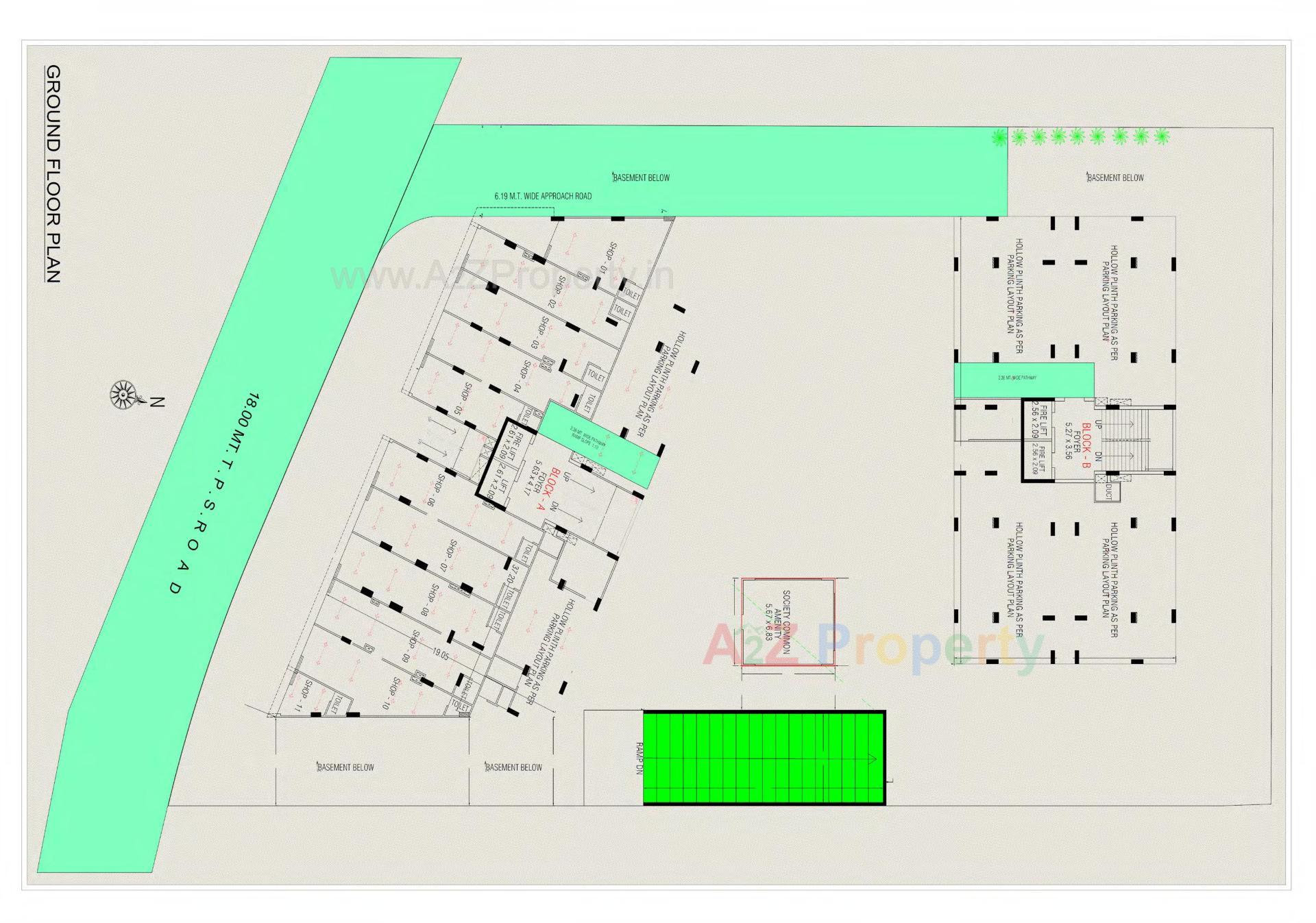Layout of real estate project Hr Evernest located at Ghuma, Ahmedabad, Gujarat