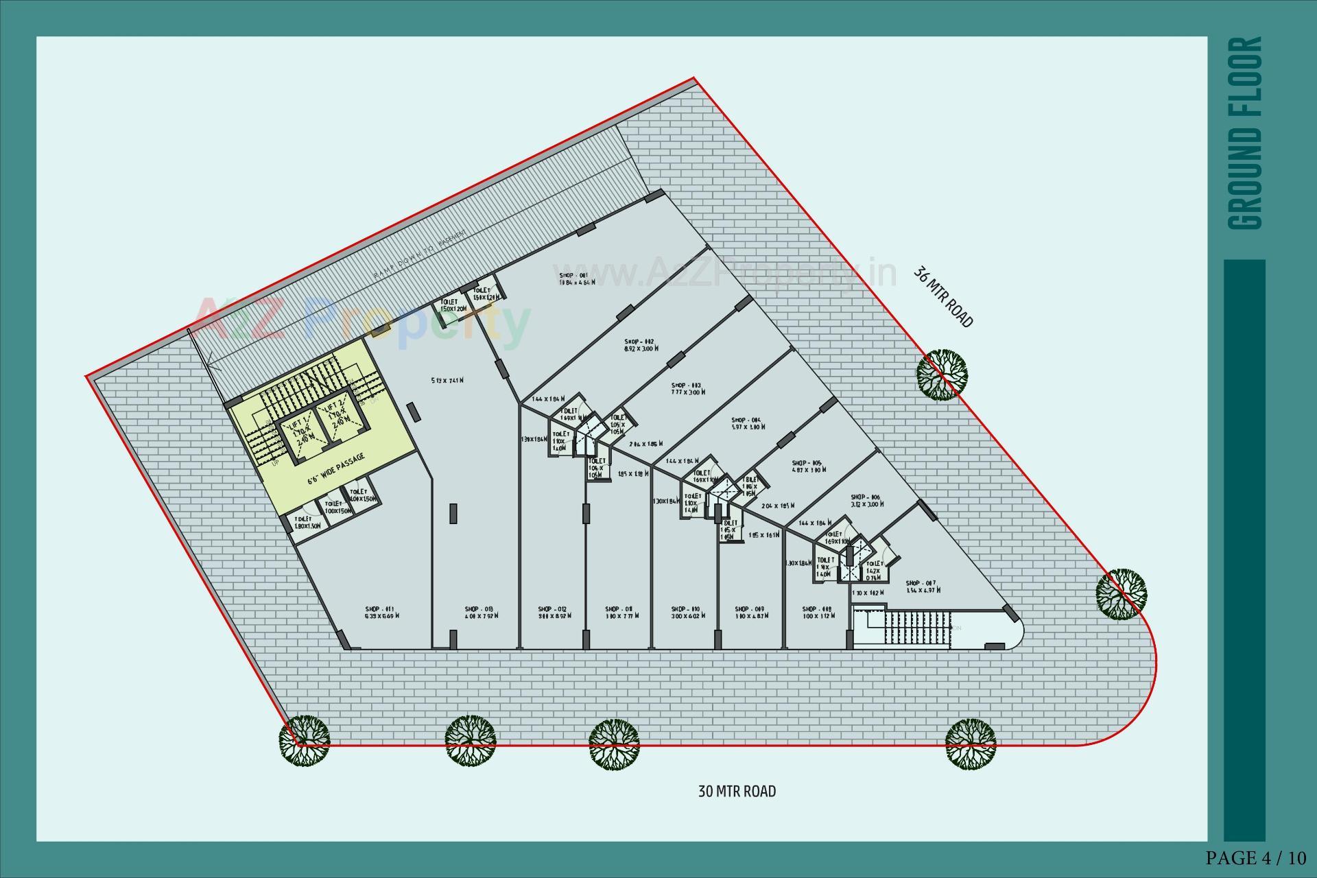 Layout of real estate project Hr Exeter Ii located at Paldi, Ahmedabad, Gujarat