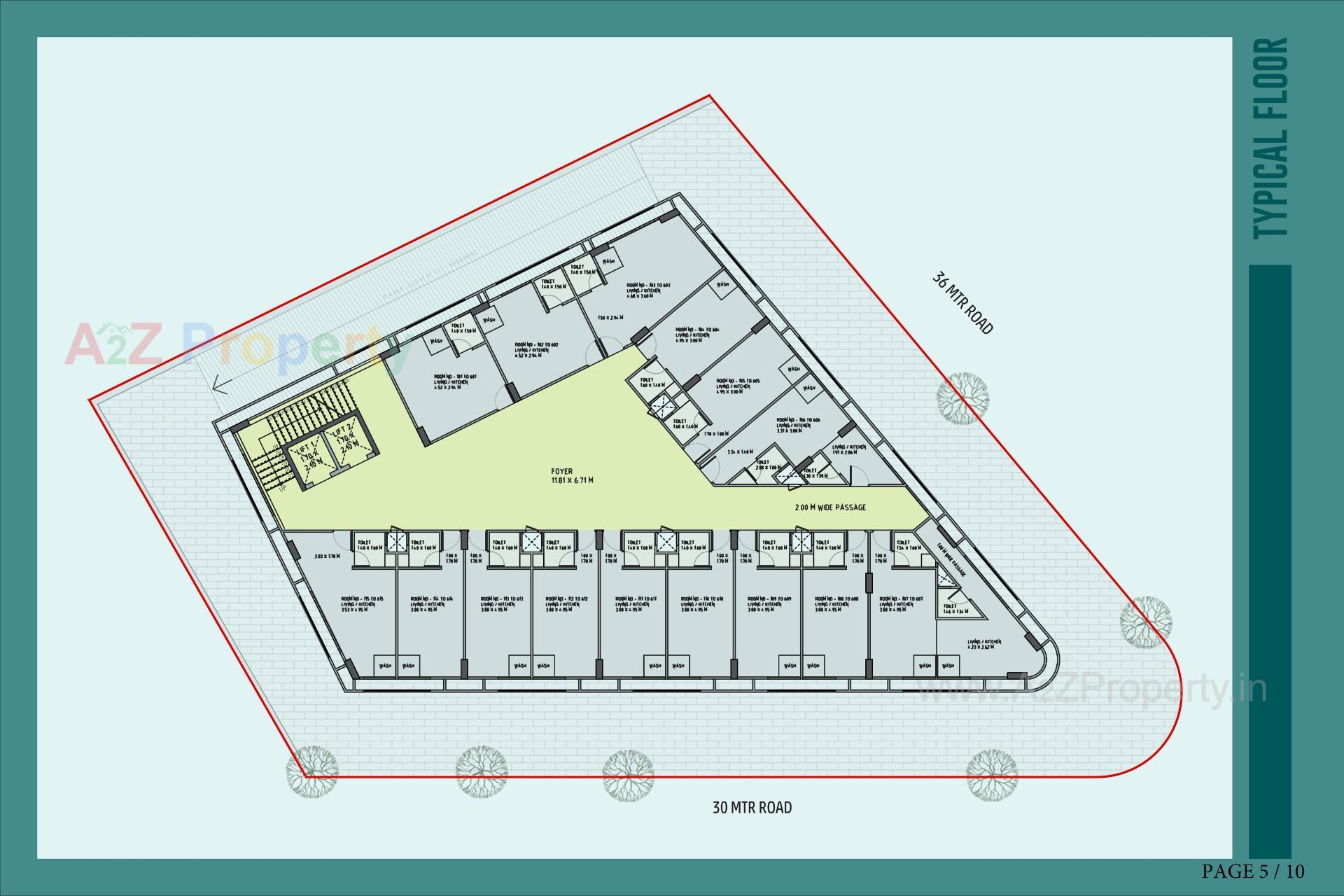 Layout of real estate project Hr Exeter Ii located at Paldi, Ahmedabad, Gujarat