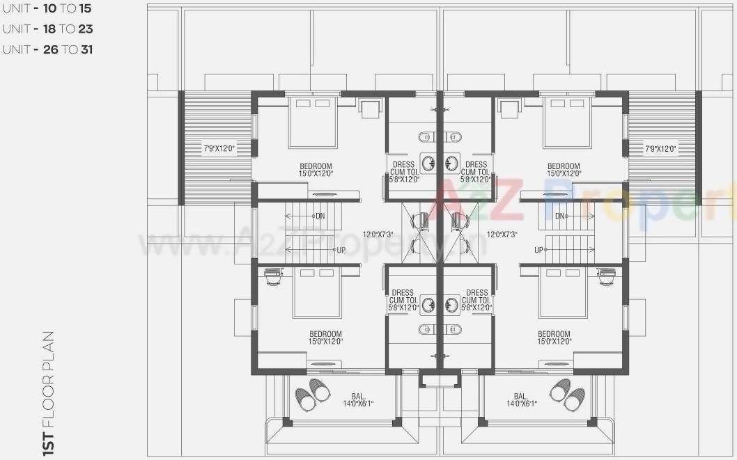 Layout of real estate project Hridaykunj located at Ahmedabad, Ahmedabad, Gujarat