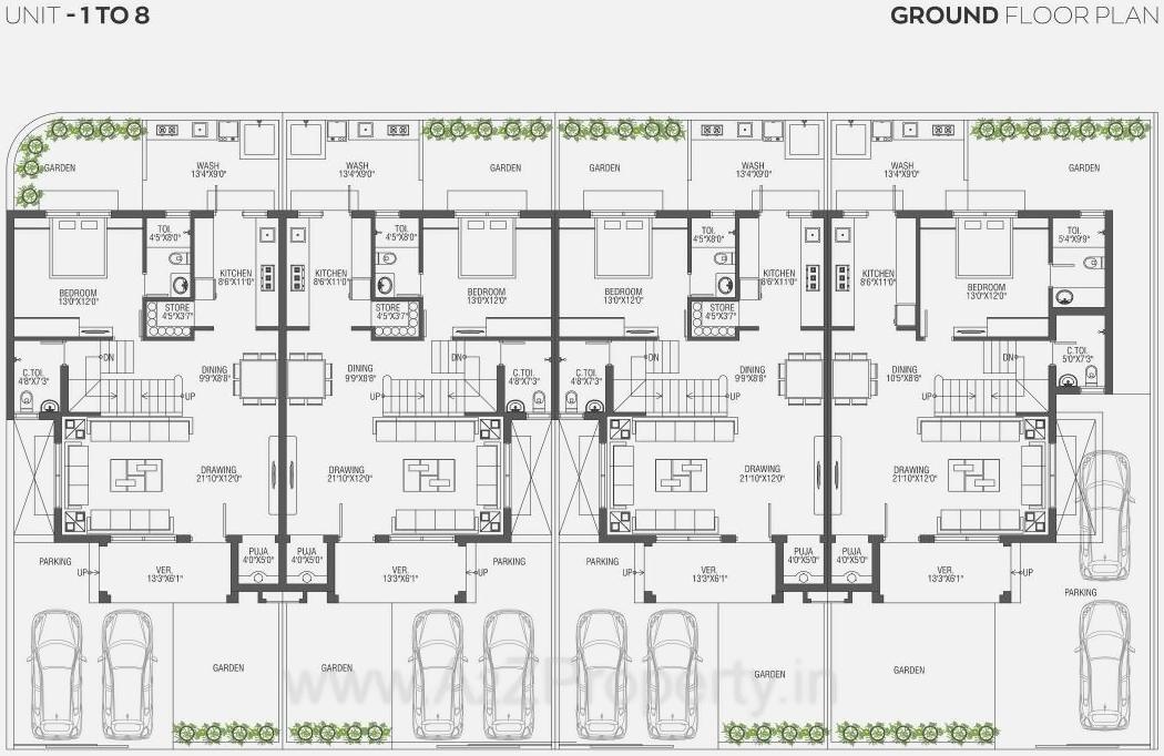 Layout of real estate project Hridaykunj located at Ahmedabad, Ahmedabad, Gujarat