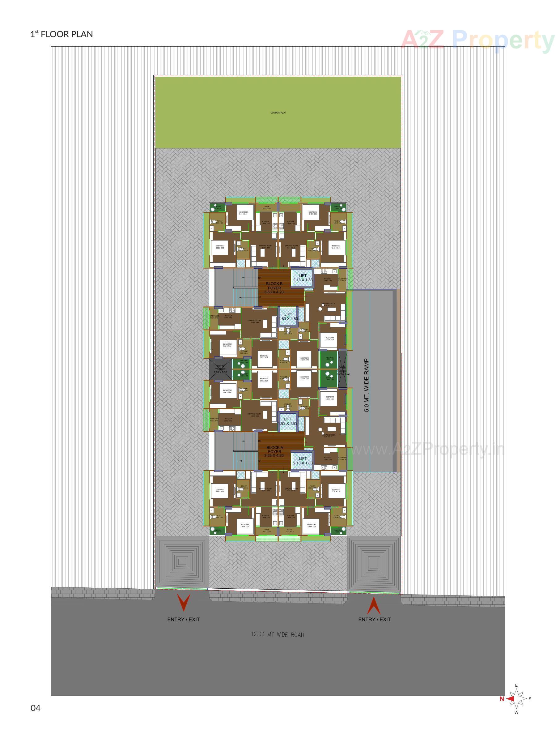 Layout of real estate project I Home located at Ghuma, Ahmedabad, Gujarat
