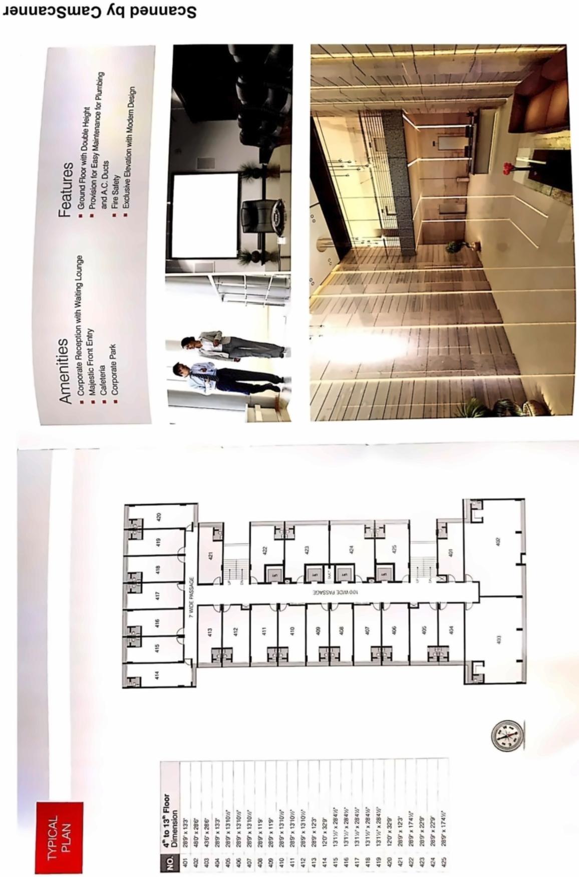 Layout of real estate project I Square Corporate Park located at Sola, Ahmedabad, Gujarat