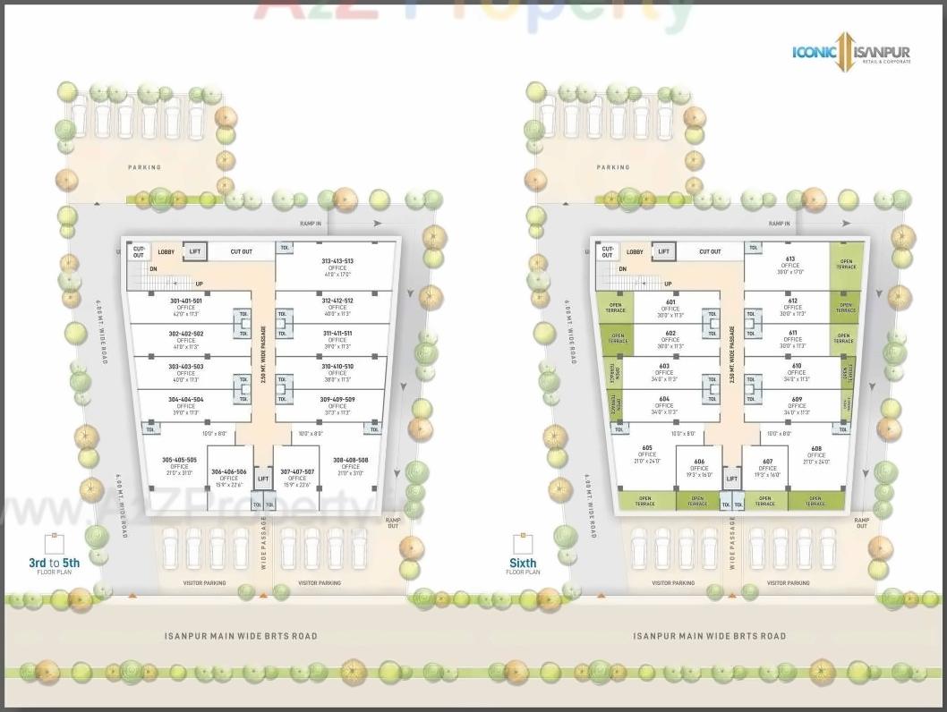 Layout of real estate project Iconic Isanpur located at Isanpur, Ahmedabad, Gujarat