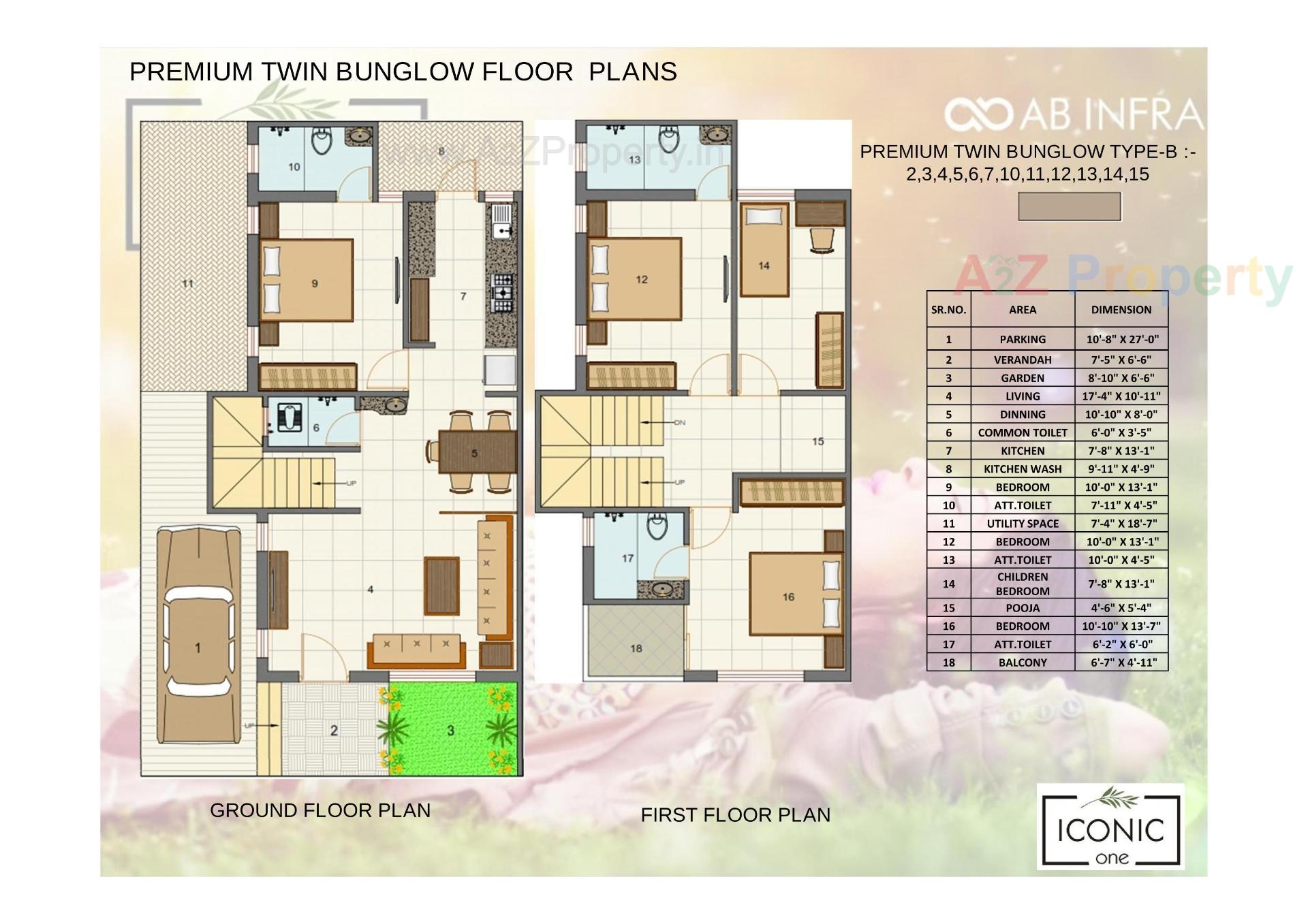 Layout of real estate project Iconic One located at Viramgam, Ahmedabad, Gujarat