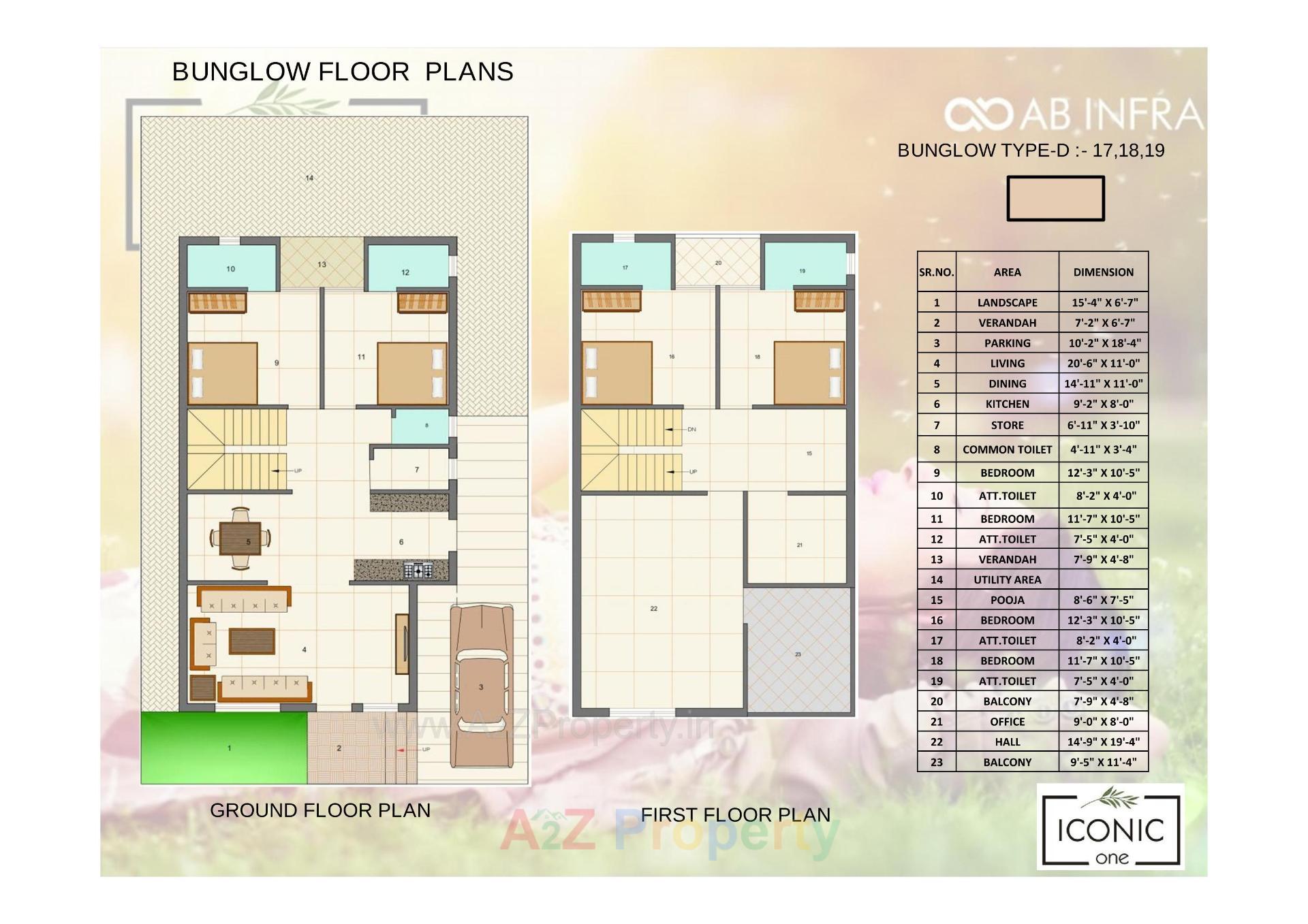 Layout of real estate project Iconic One located at Viramgam, Ahmedabad, Gujarat